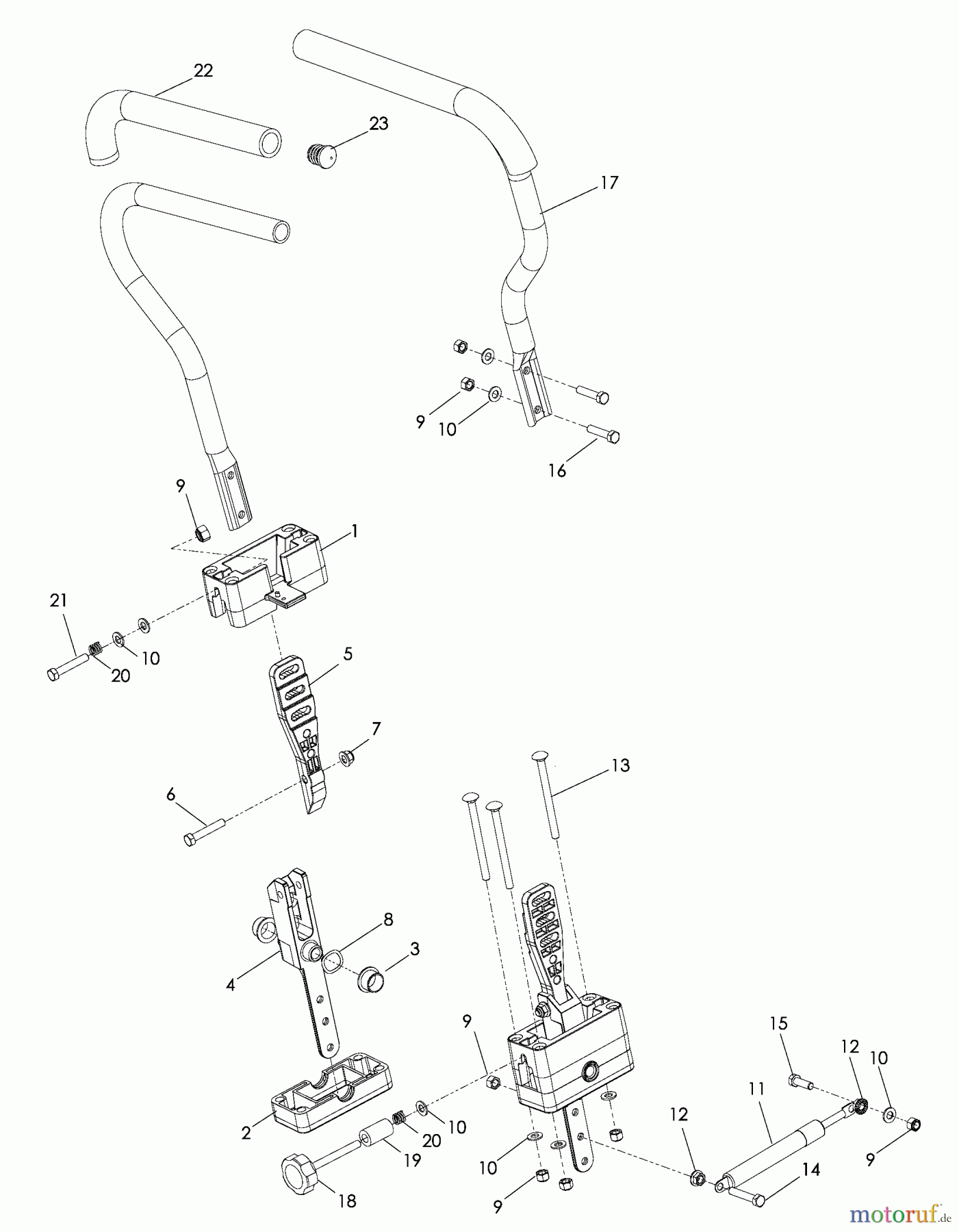  Husqvarna Nullwendekreismäher, Zero-Turn EZC 4824 (966038501) - Husqvarna Zero-Turn Mower (2009-01 & After) Steering