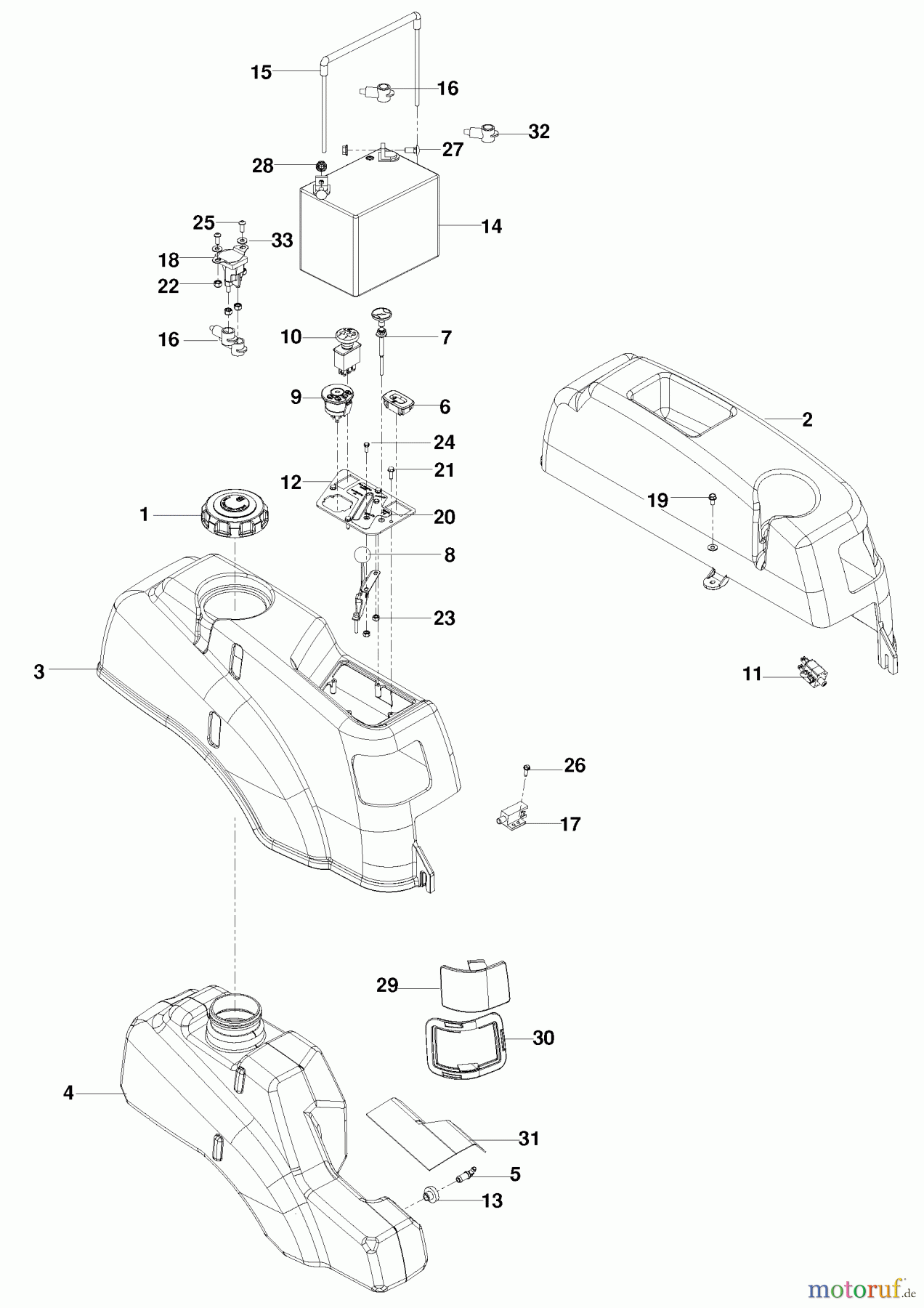 Husqvarna Nullwendekreismäher, Zero-Turn EZ 4824 BF (966582401) - Husqvarna Zero-Turn Mower (2010-03 & After) Ignition System