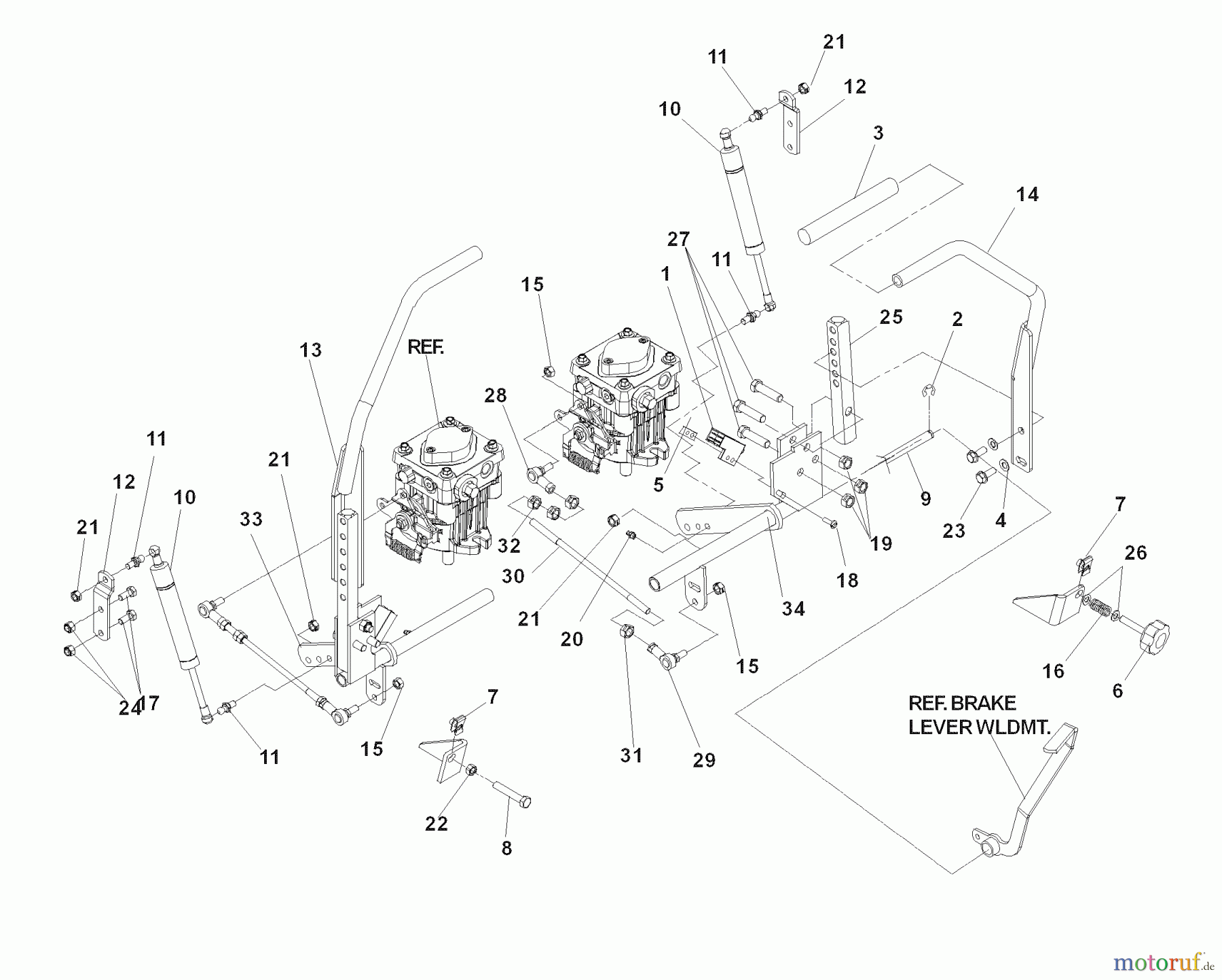  Husqvarna Nullwendekreismäher, Zero-Turn iZ 4217 TSKAA (968999254) - Husqvarna Zero-Turn Mower (2007-04 & After) Steering