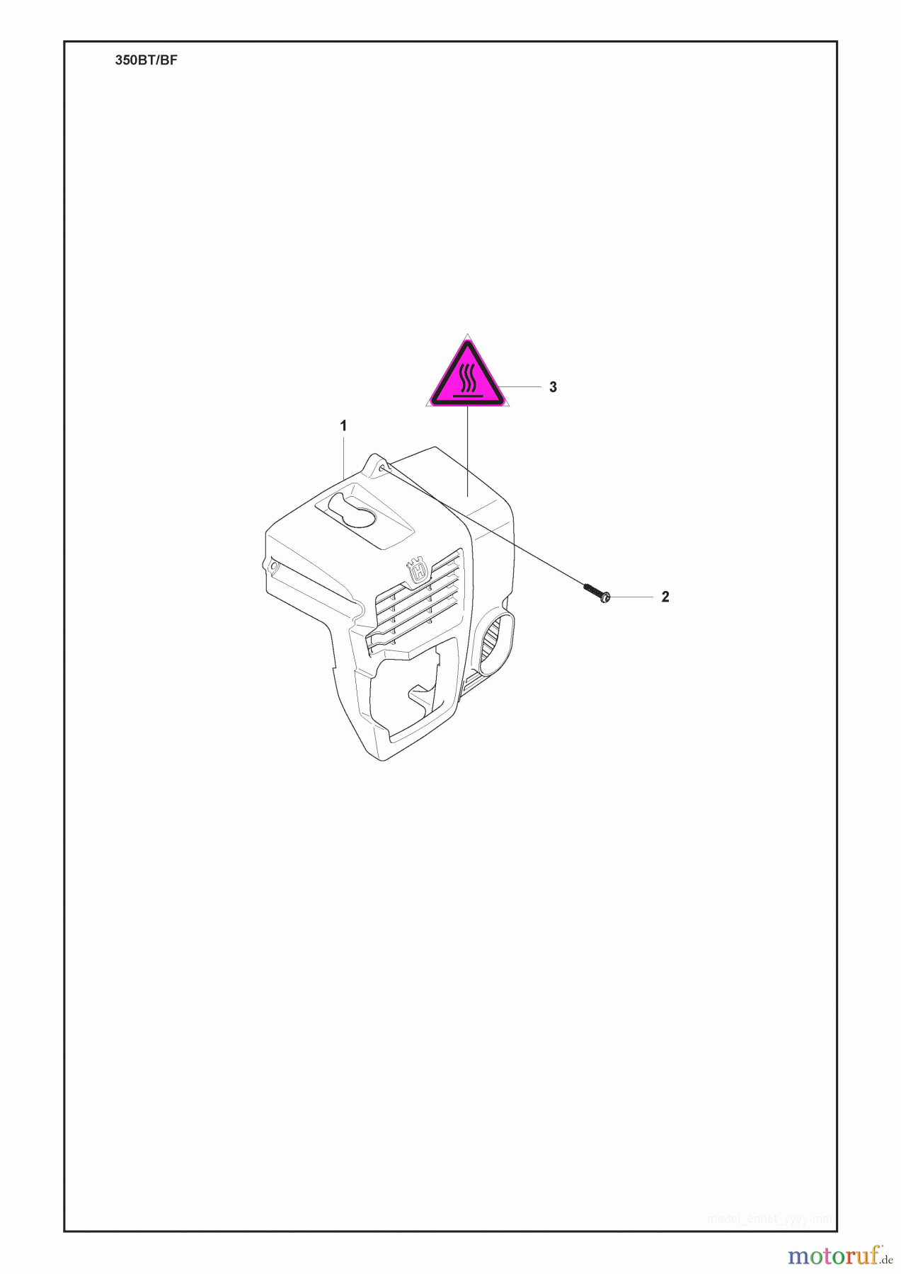  Husqvarna Bläser / Sauger / Häcksler / Mulchgeräte 350 BF - Husqvarna Backpack Blower (2009-03 & After) Cover