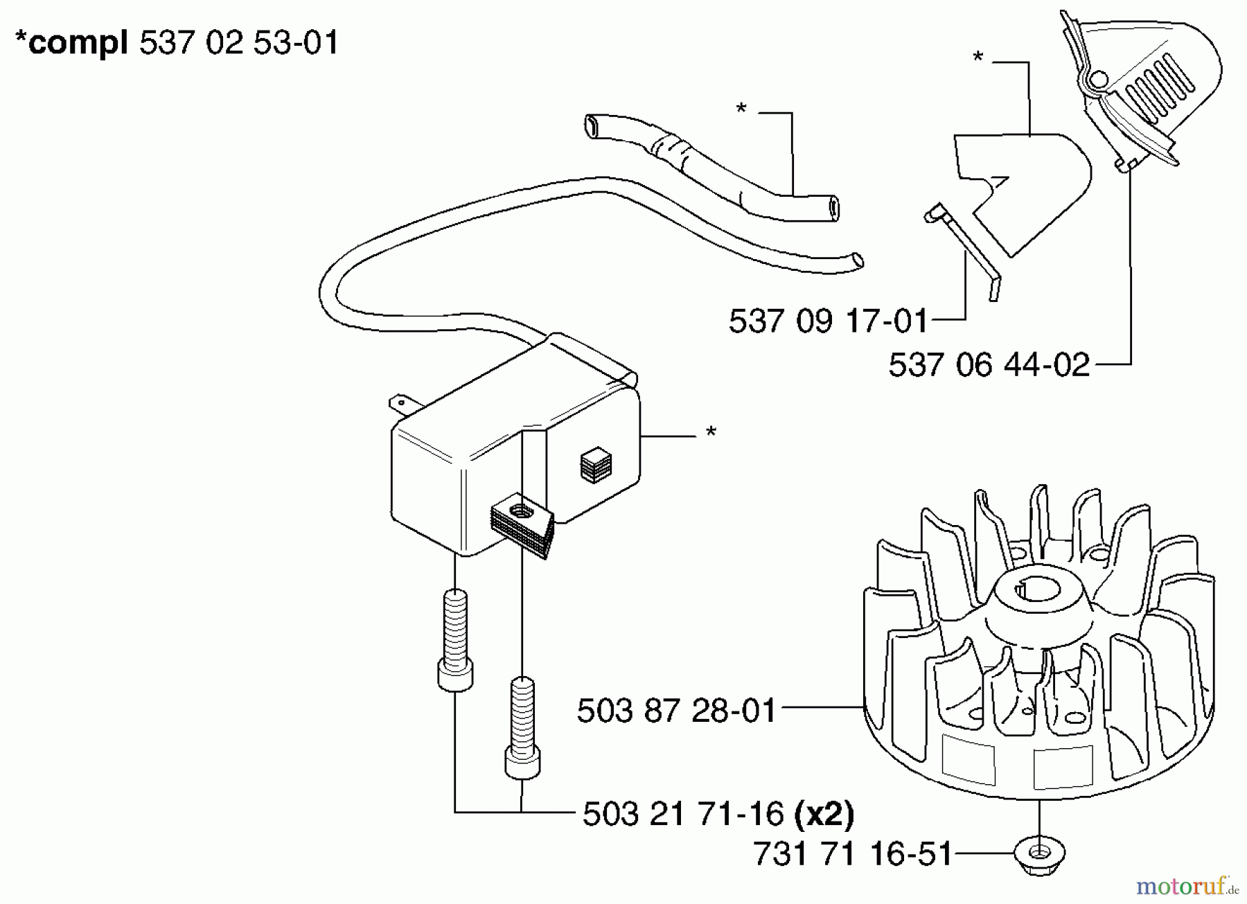  Husqvarna Heckenscheren 325 HD 60X - Husqvarna Hedge Trimmer (2002-06 to 2009-01) Ignition / Flywheel