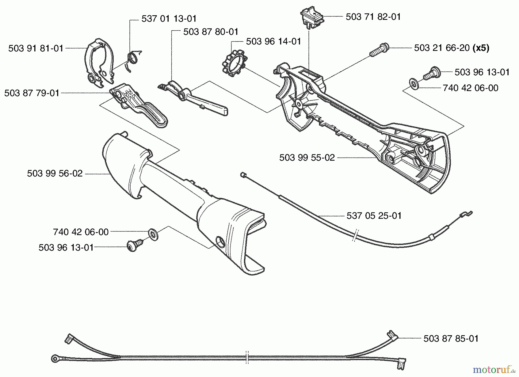  Husqvarna Heckenscheren 325 HE 4X - Husqvarna Hedge Trimmer (2003-01 to 2005-01) Throttle