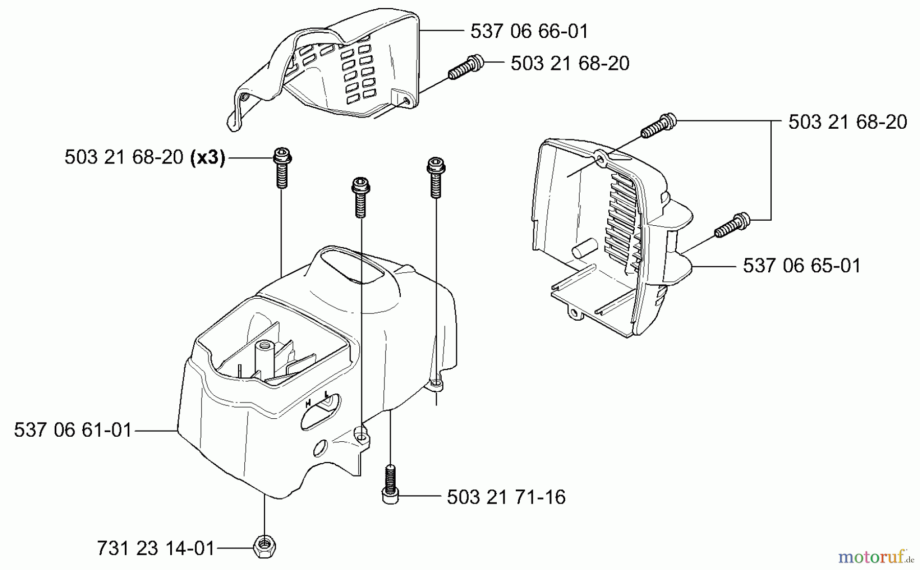  Husqvarna Zubehör HA 110 - Husqvarna Hedge Trimmer Attachment (2004-01 to 2005-08) Covers