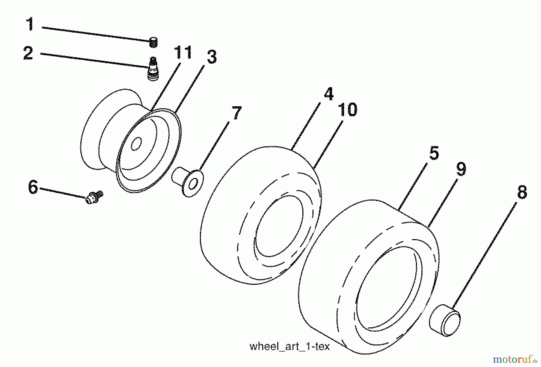 Husqvarna Rasen und Garten Traktoren 2748GLS (96043007800) - Husqvarna Lawn Tractor (2008-12 & After) (California) Wheels And Tires