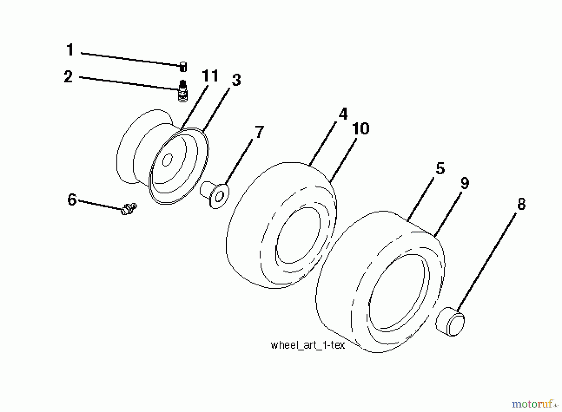 Husqvarna Rasen und Garten Traktoren CTH 194 (96051003000) - Husqvarna Lawn Tractor (2012-01 & After) WHEELS TIRES