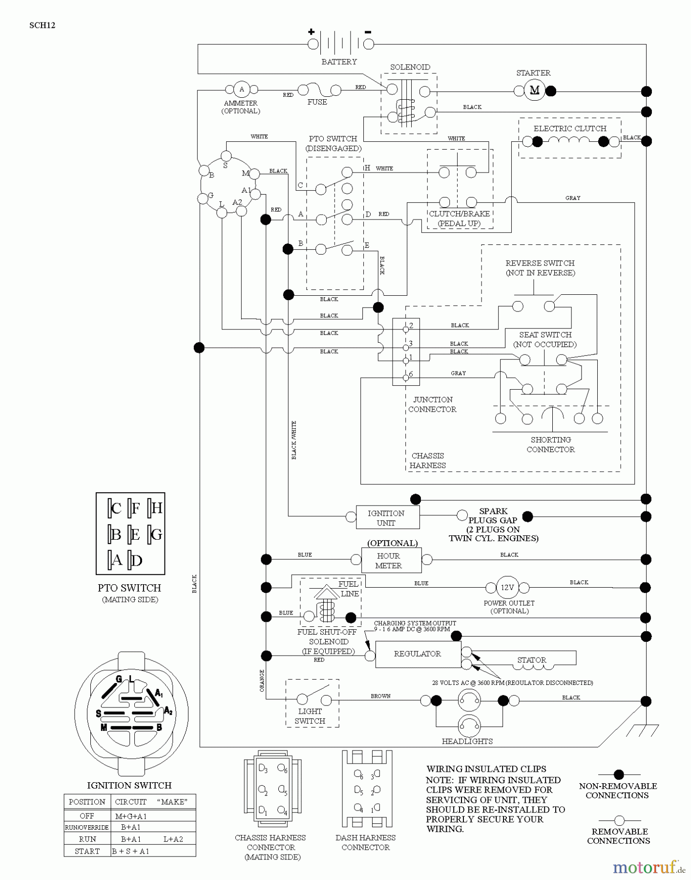 Husqvarna Rasen und Garten Traktoren GTH 26V54 (96048003500) - Husqvarna Garden Tractor (2012-02 & After) SCHEMATIC