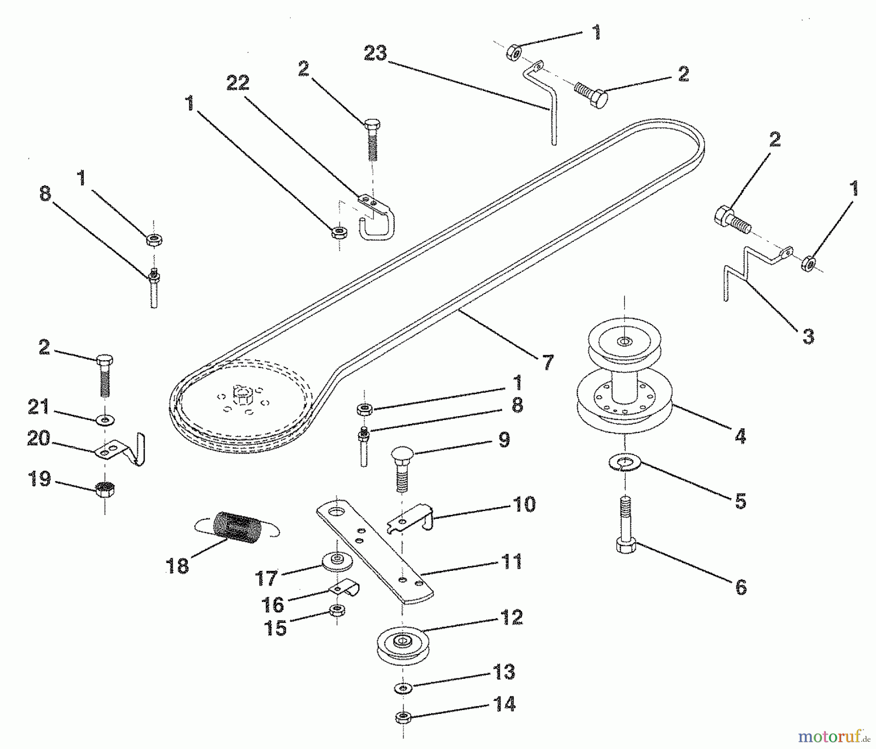  Husqvarna Rasen und Garten Traktoren LR 120 (954000582) (HU1236C) - Husqvarna Lawn Tractor (1993-01 & After) Ground Drive