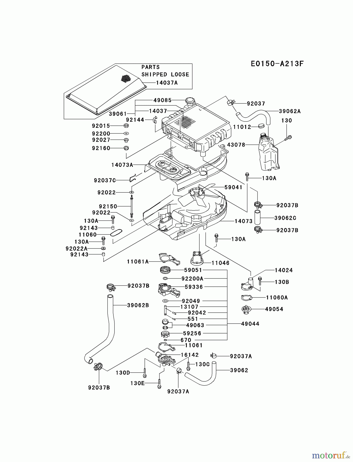 Kawasaki Motoren Motoren Vertikal FA210V - AS02 bis FH641V - DS24 FD501V-ES05 - Kawasaki FD501V 4-Stroke Engine COOLING-EQUIPMENT #1