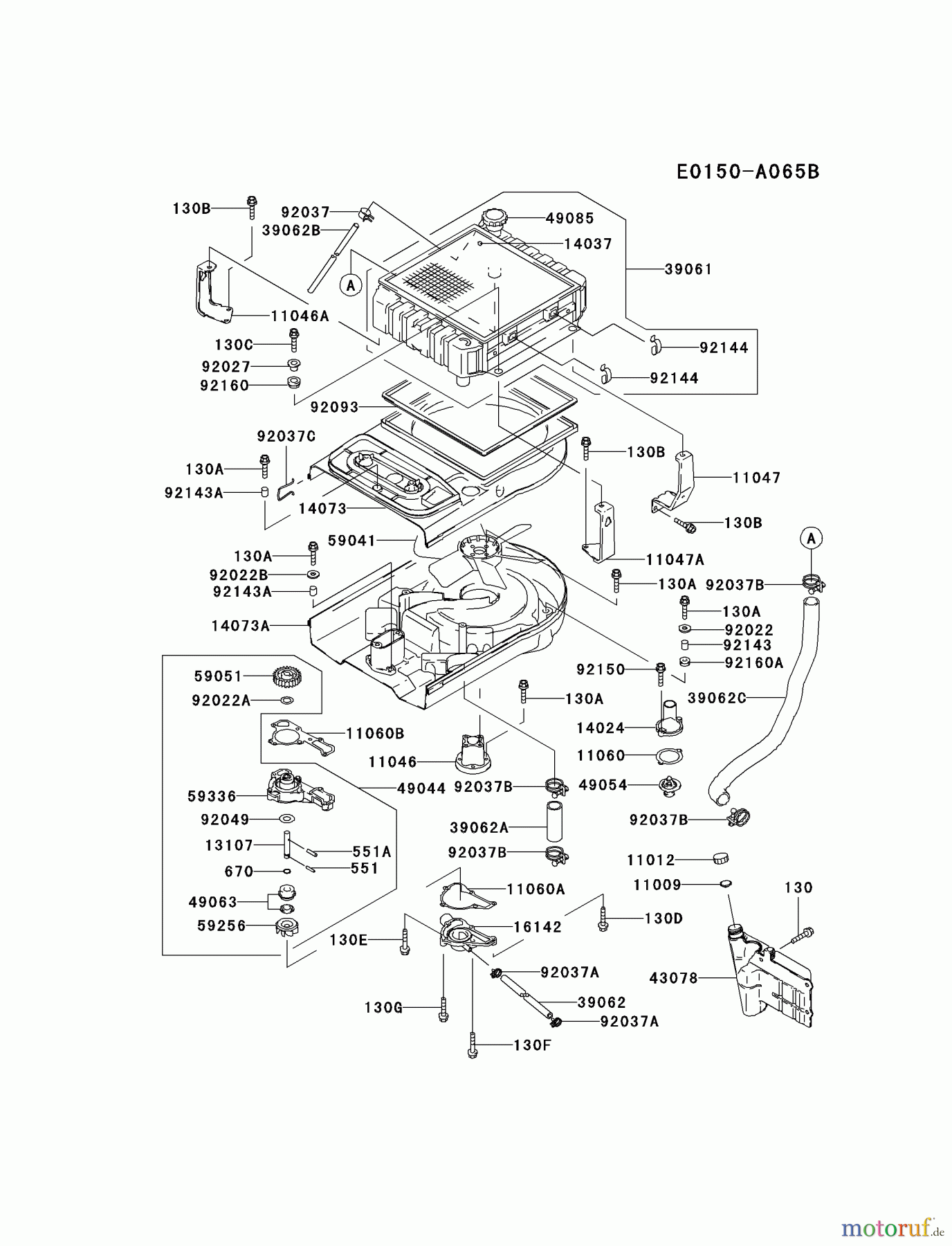 Kawasaki Motoren Motoren Vertikal FA210V - AS02 bis FH641V - DS24 FD590V-BS05 - Kawasaki FD590V 4-Stroke Engine COOLING-EQUIPMENT #2