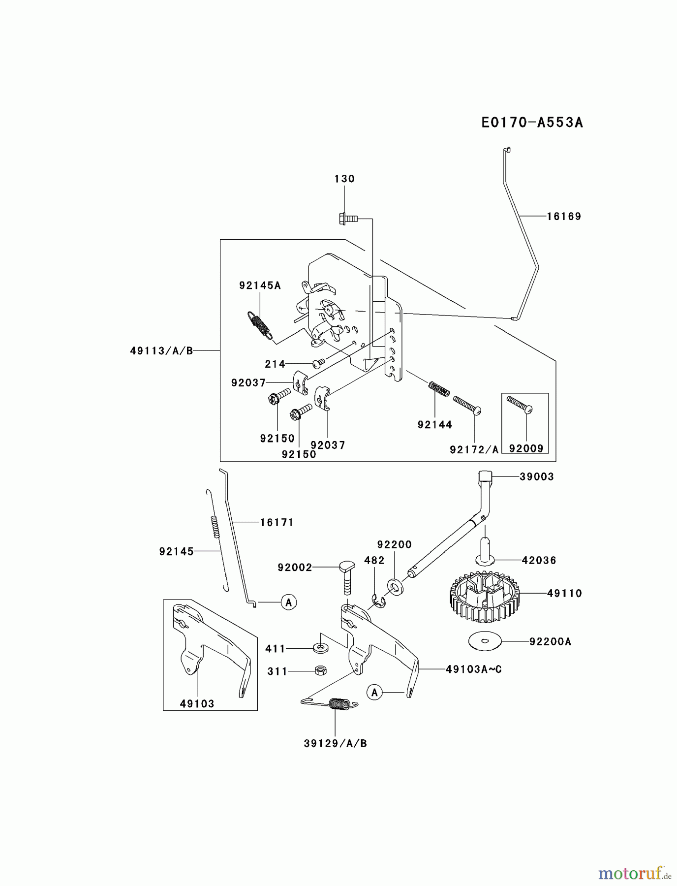 Kawasaki Motoren Motoren Vertikal FA210V - AS02 bis FH641V - DS24 FD731V-AS01 - Kawasaki FD731V 4-Stroke Engine CONTROL-EQUIPMENT