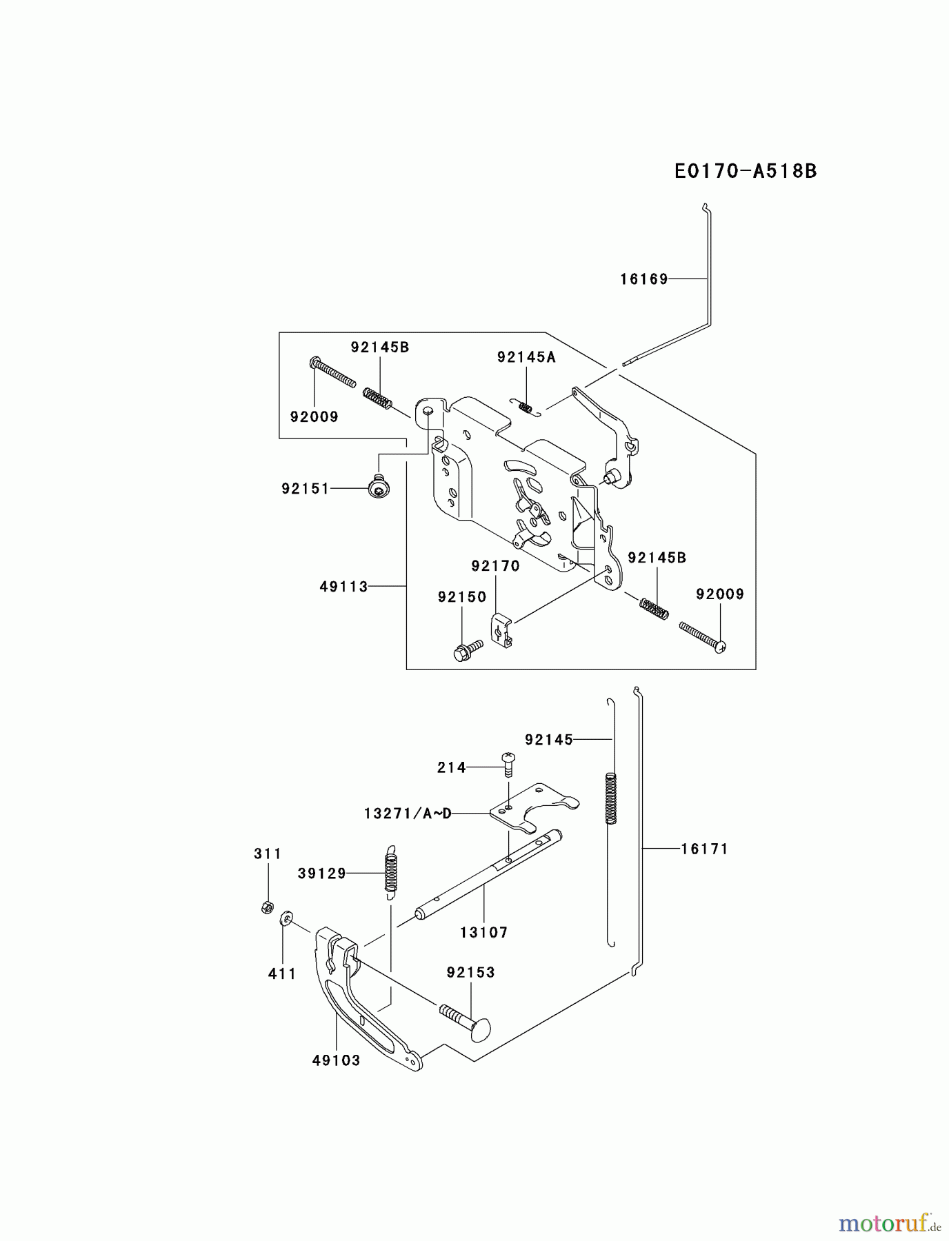 Kawasaki Motoren Motoren Vertikal FA210V - AS02 bis FH641V - DS24 FH381V-AS27 - Kawasaki FH381V 4-Stroke Engine CONTROL-EQUIPMENT