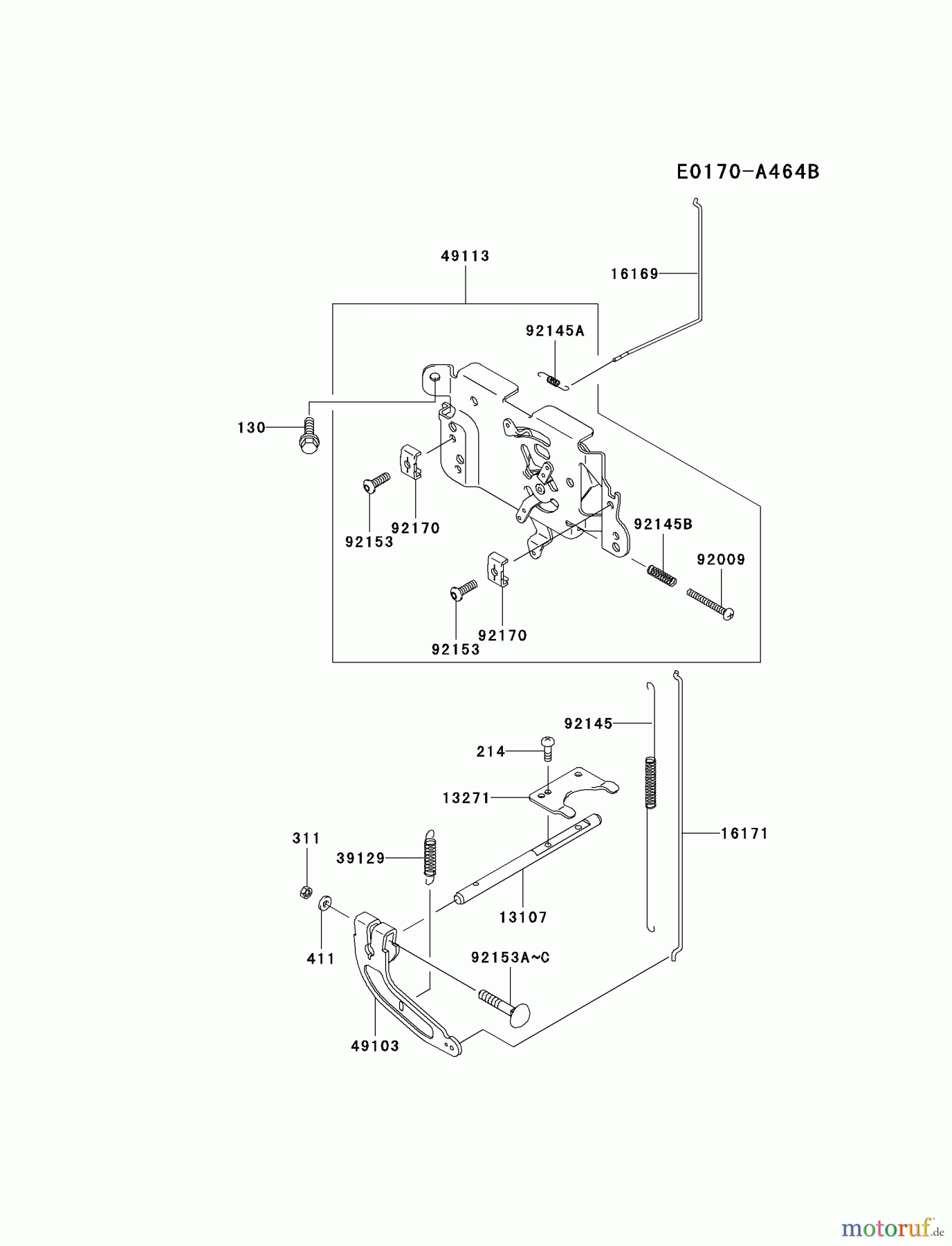 Kawasaki Motoren Motoren Vertikal FA210V - AS02 bis FH641V - DS24 FH430V-AS11 - Kawasaki FH430V 4-Stroke Engine CONTROL-EQUIPMENT