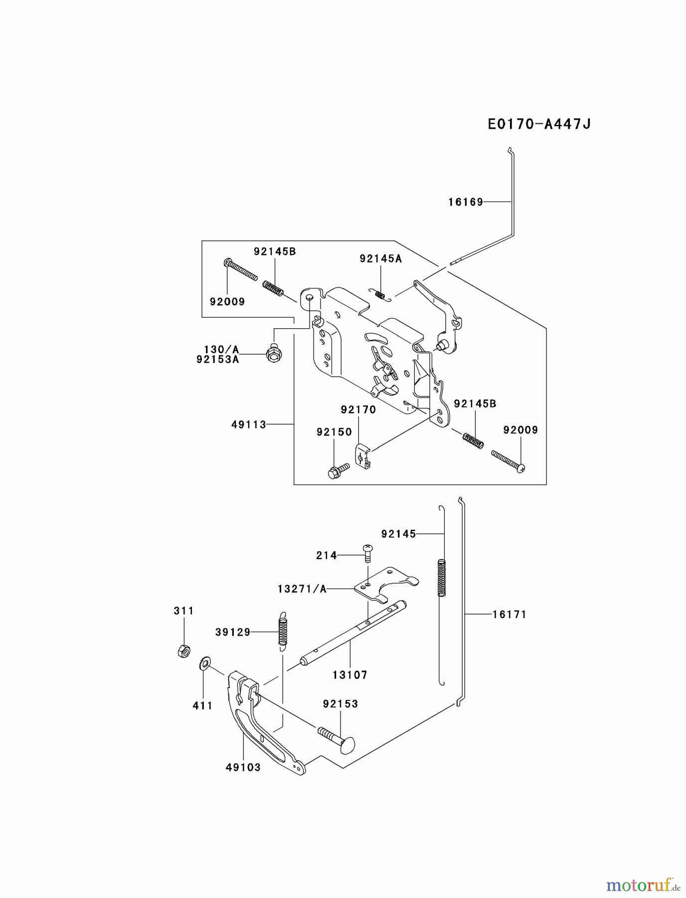 Kawasaki Motoren Motoren Vertikal FA210V - AS02 bis FH641V - DS24 FH430V-BS05 - Kawasaki FH430V 4-Stroke Engine CONTROL-EQUIPMENT