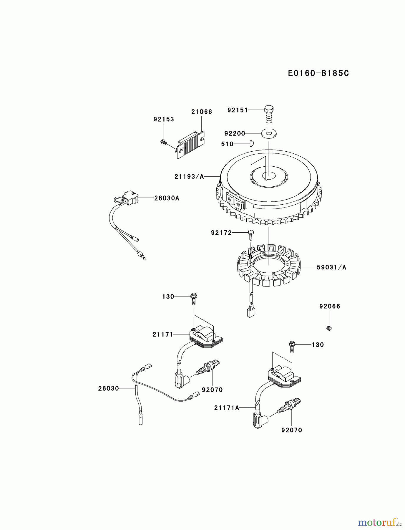 Kawasaki Motoren Motoren Vertikal FA210V - AS02 bis FH641V - DS24 FH430V-DS04 - Kawasaki FH430V 4-Stroke Engine ELECTRIC-EQUIPMENT