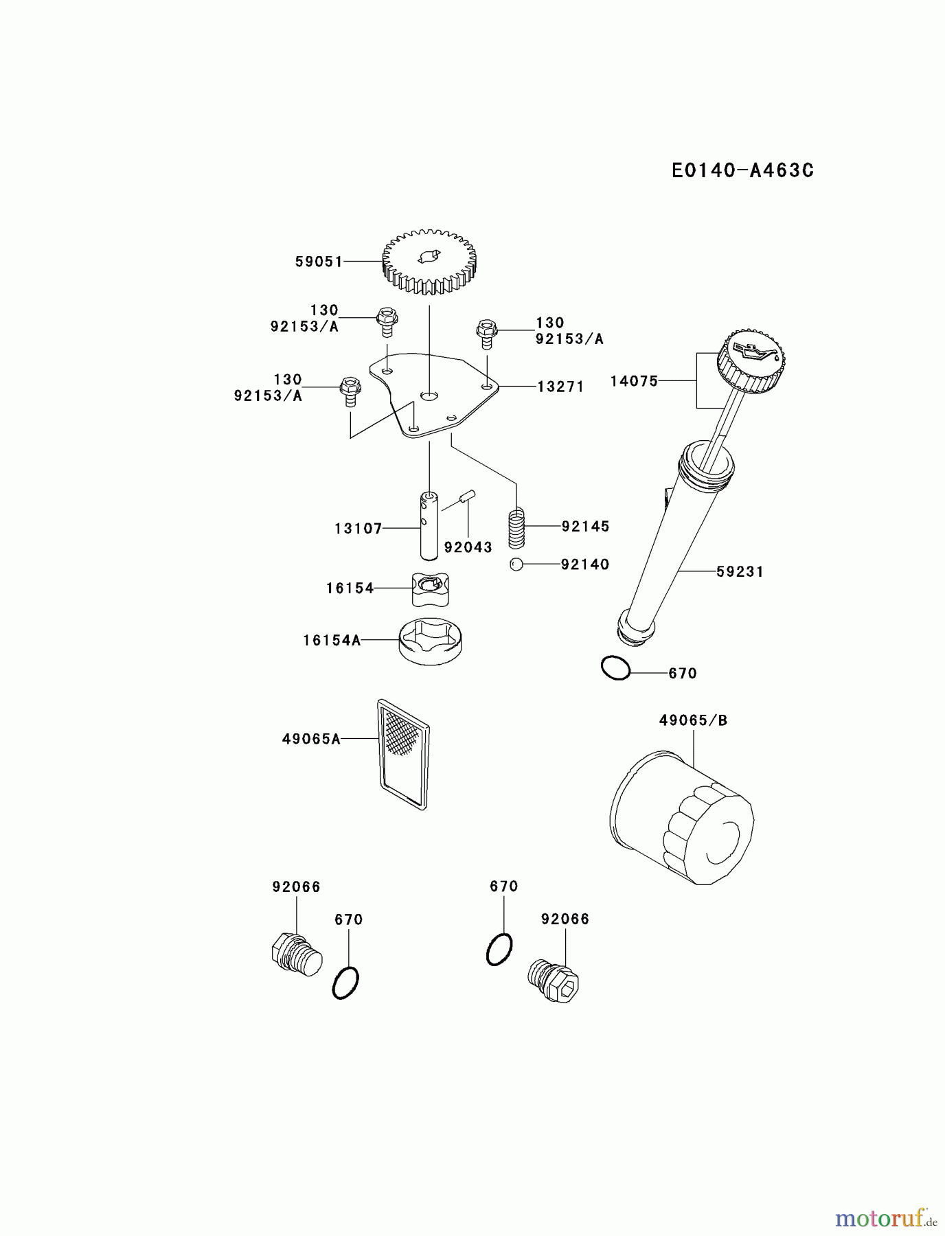 Kawasaki Motoren Motoren Vertikal FA210V - AS02 bis FH641V - DS24 FH480V-CS22 - Kawasaki FH480V 4-Stroke Engine LUBRICATION-EQUIPMENT