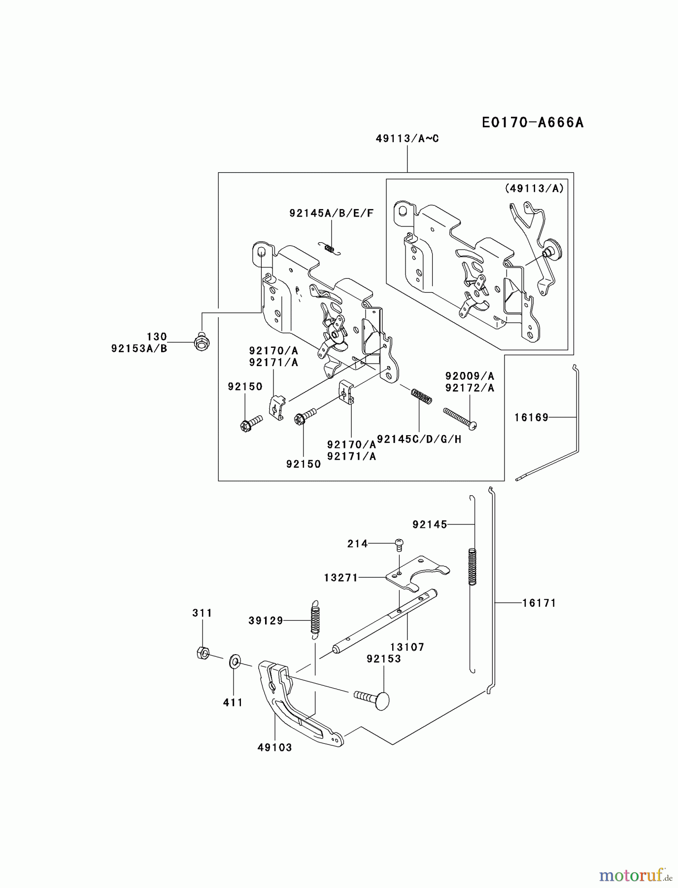 Kawasaki Motoren Motoren Vertikal FA210V - AS02 bis FH641V - DS24 FH480V-BS21 - Kawasaki FH480V 4-Stroke Engine CONTROL-EQUIPMENT