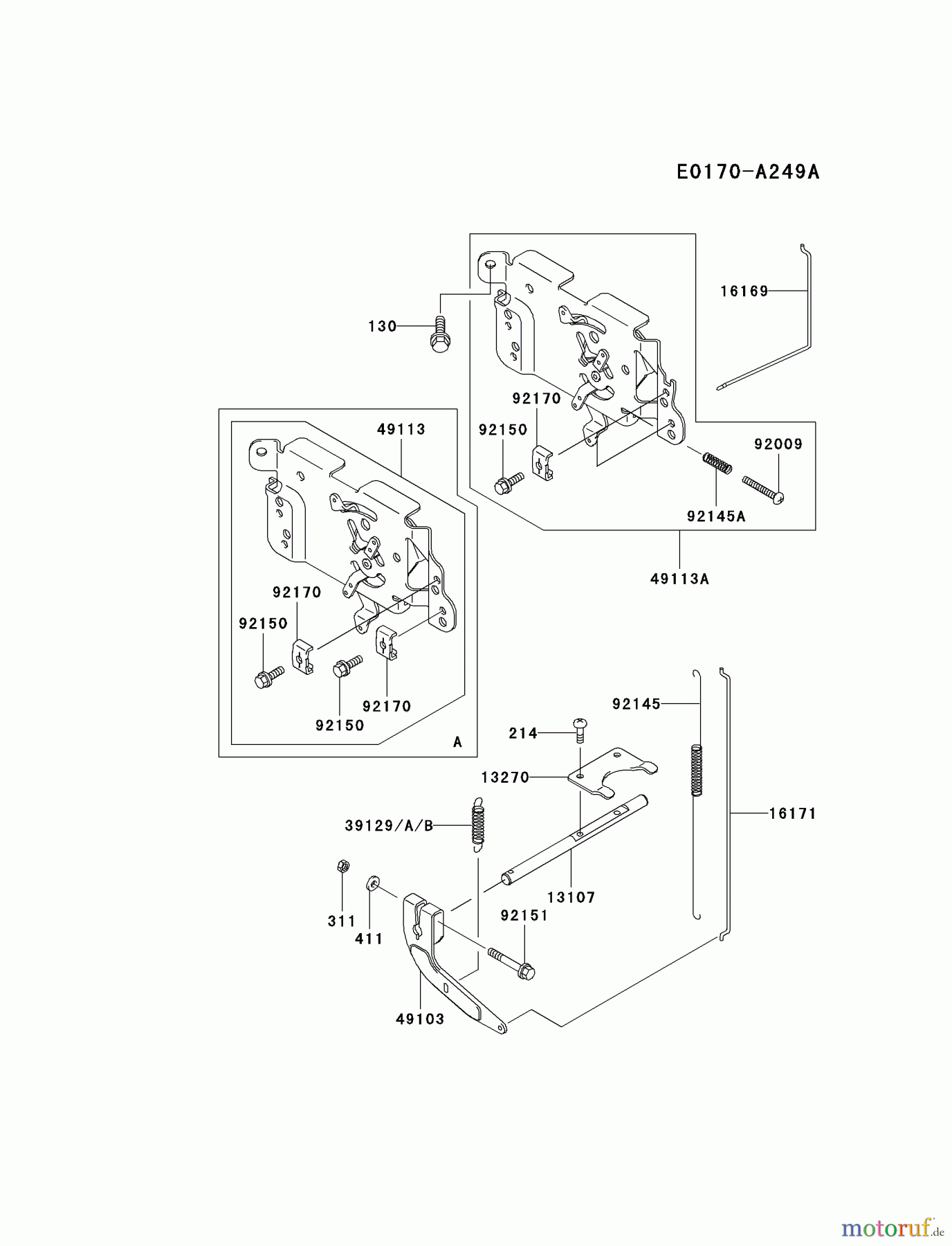 Kawasaki Motoren Motoren Vertikal FA210V - AS02 bis FH641V - DS24 FH500V-AS09 - Kawasaki FH500V 4-Stroke Engine CONTROL-EQUIPMENT