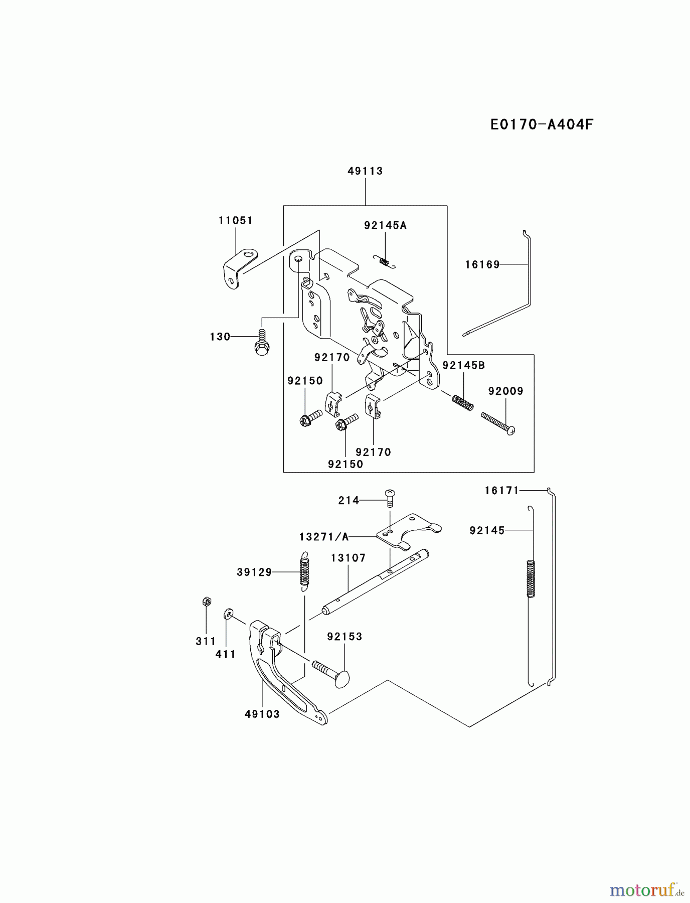 Kawasaki Motoren Motoren Vertikal FA210V - AS02 bis FH641V - DS24 FH500V-HS10 - Kawasaki FH500V 4-Stroke Engine CONTROL-EQUIPMENT
