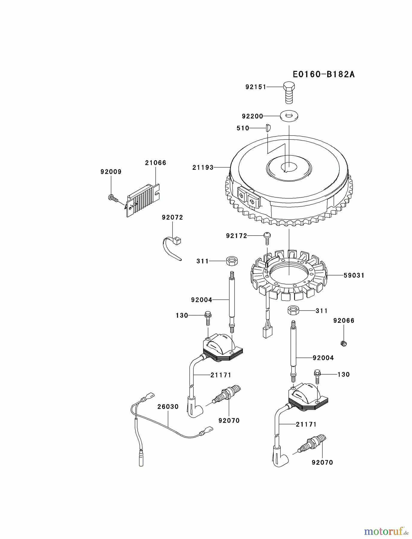 Kawasaki Motoren Motoren Vertikal FA210V - AS02 bis FH641V - DS24 FH541V-AS42 - Kawasaki FH541V 4-Stroke Engine ELECTRIC-EQUIPMENT