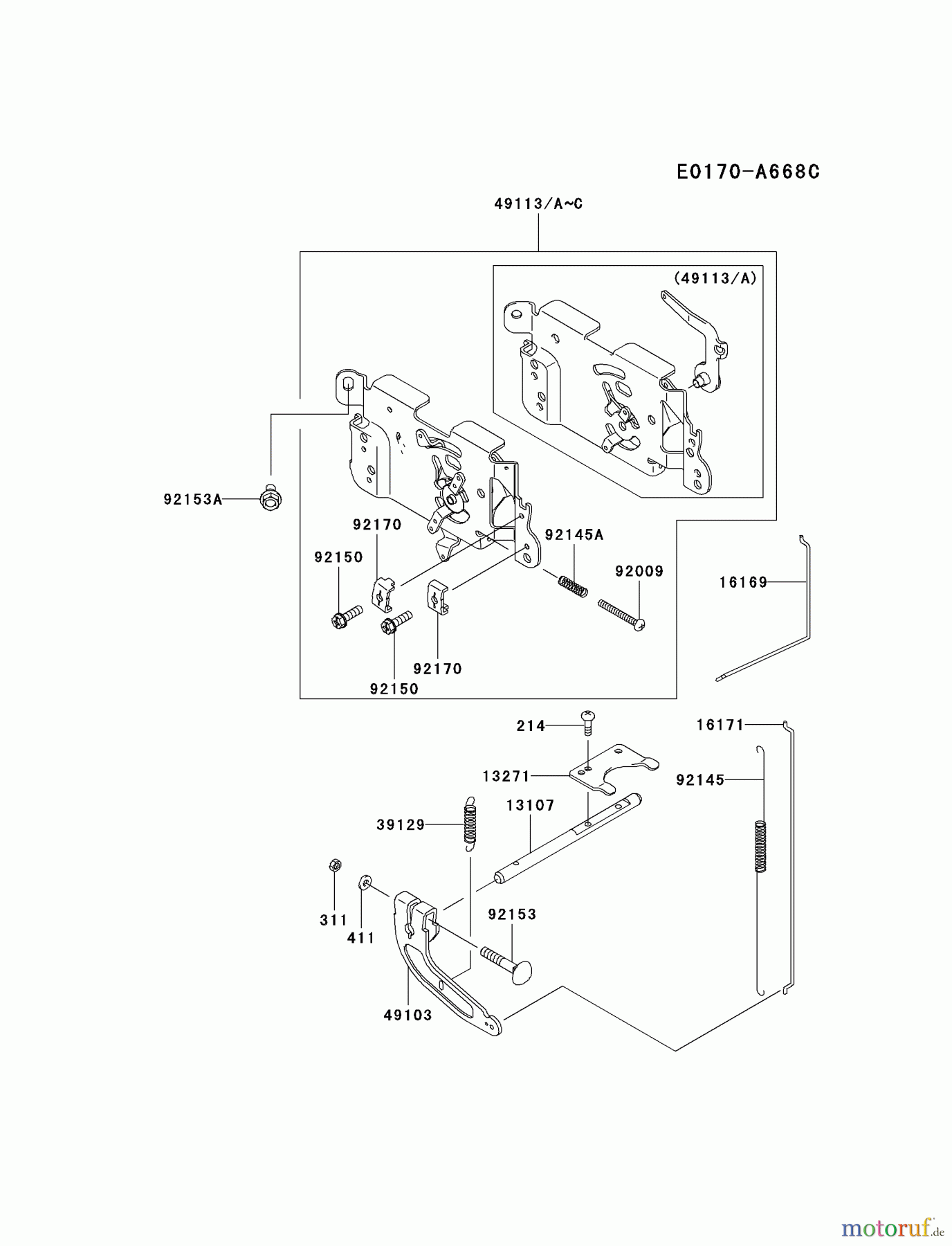 Kawasaki Motoren Motoren Vertikal FA210V - AS02 bis FH641V - DS24 FH541V-ES30 - Kawasaki FH541V 4-Stroke Engine CONTROL-EQUIPMENT