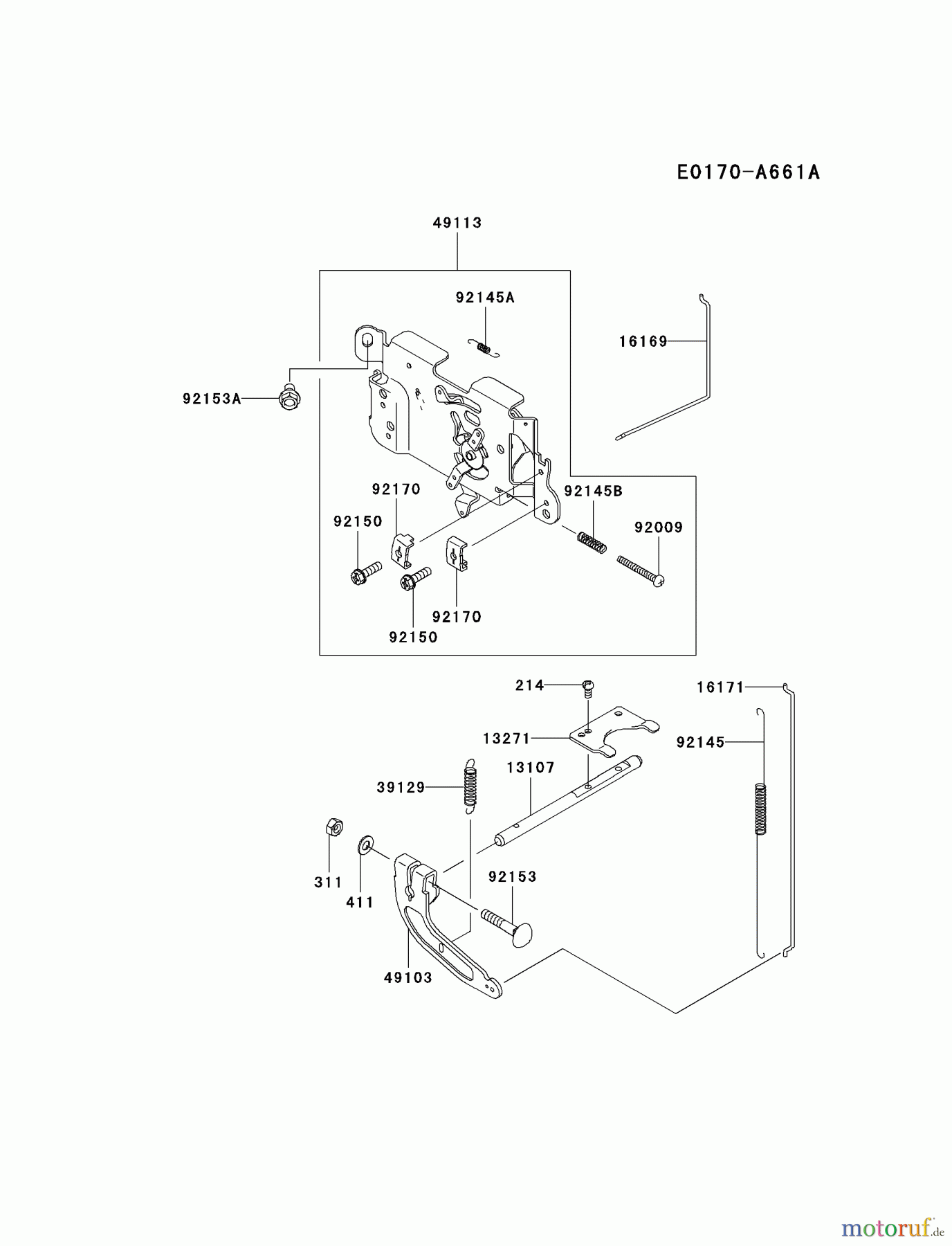 Kawasaki Motoren Motoren Vertikal FA210V - AS02 bis FH641V - DS24 FH580V-AS44 - Kawasaki FH580V 4-Stroke Engine CONTROL-EQUIPMENT