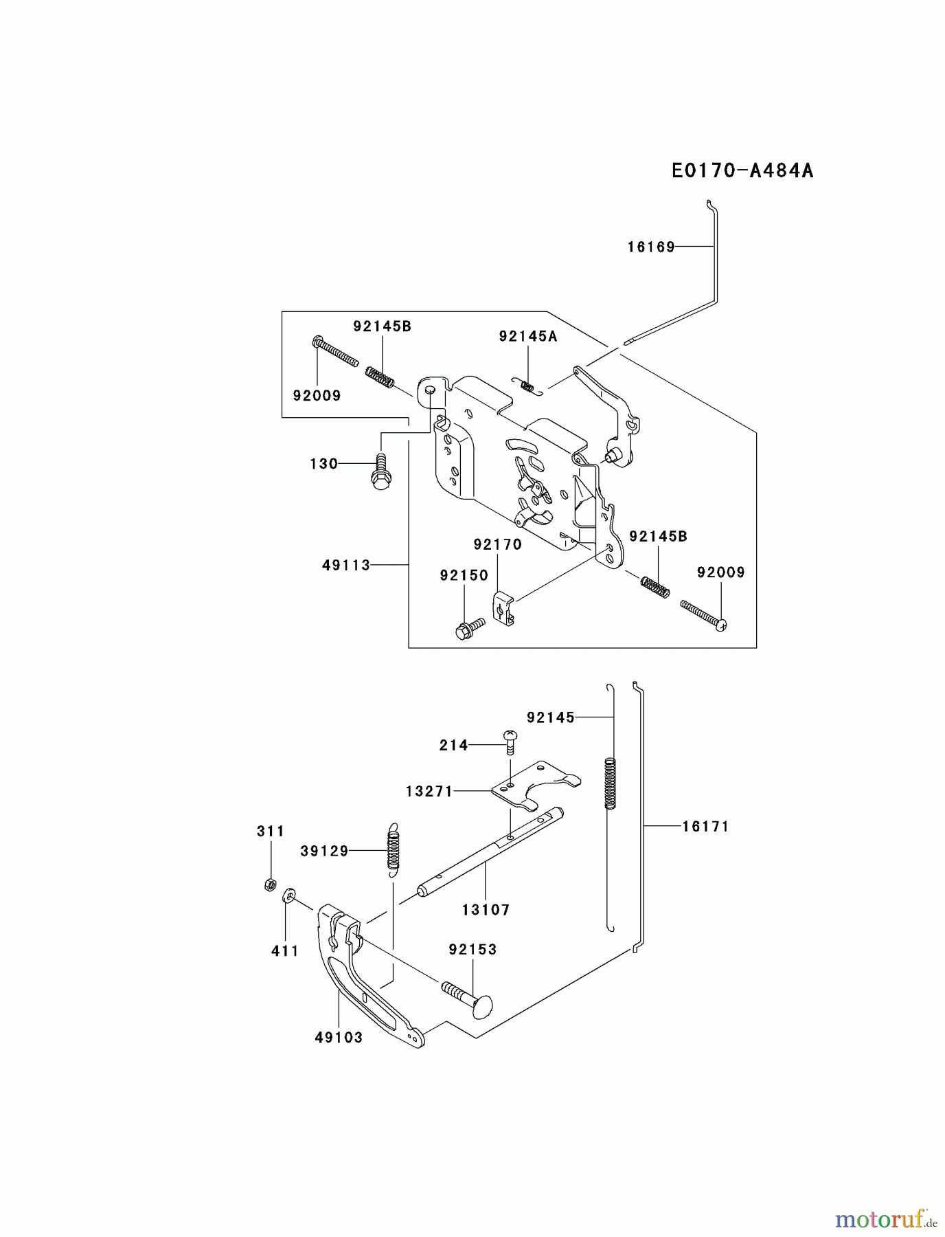 Kawasaki Motoren Motoren Vertikal FA210V - AS02 bis FH641V - DS24 FH580V-AS21 - Kawasaki FH580V 4-Stroke Engine CONTROL-EQUIPMENT