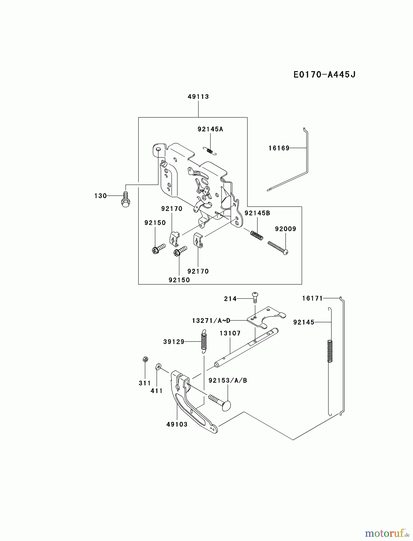 Kawasaki Motoren Motoren Vertikal FA210V - AS02 bis FH641V - DS24 FH580V-CS20 - Kawasaki FH580V 4-Stroke Engine CONTROL-EQUIPMENT