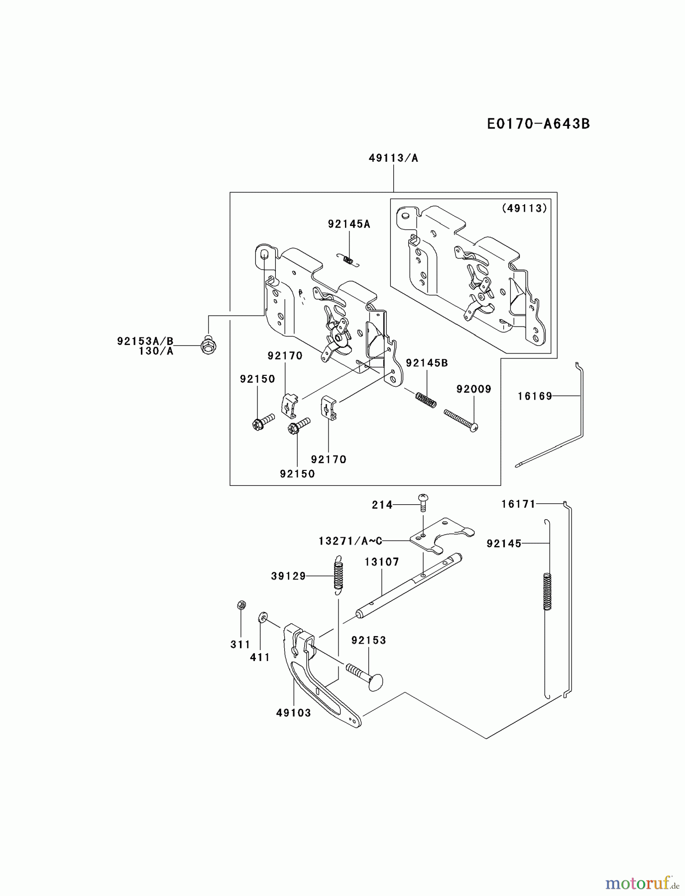 Kawasaki Motoren Motoren Vertikal FA210V - AS02 bis FH641V - DS24 FH580V-BS34 - Kawasaki FH580V 4-Stroke Engine CONTROL-EQUIPMENT