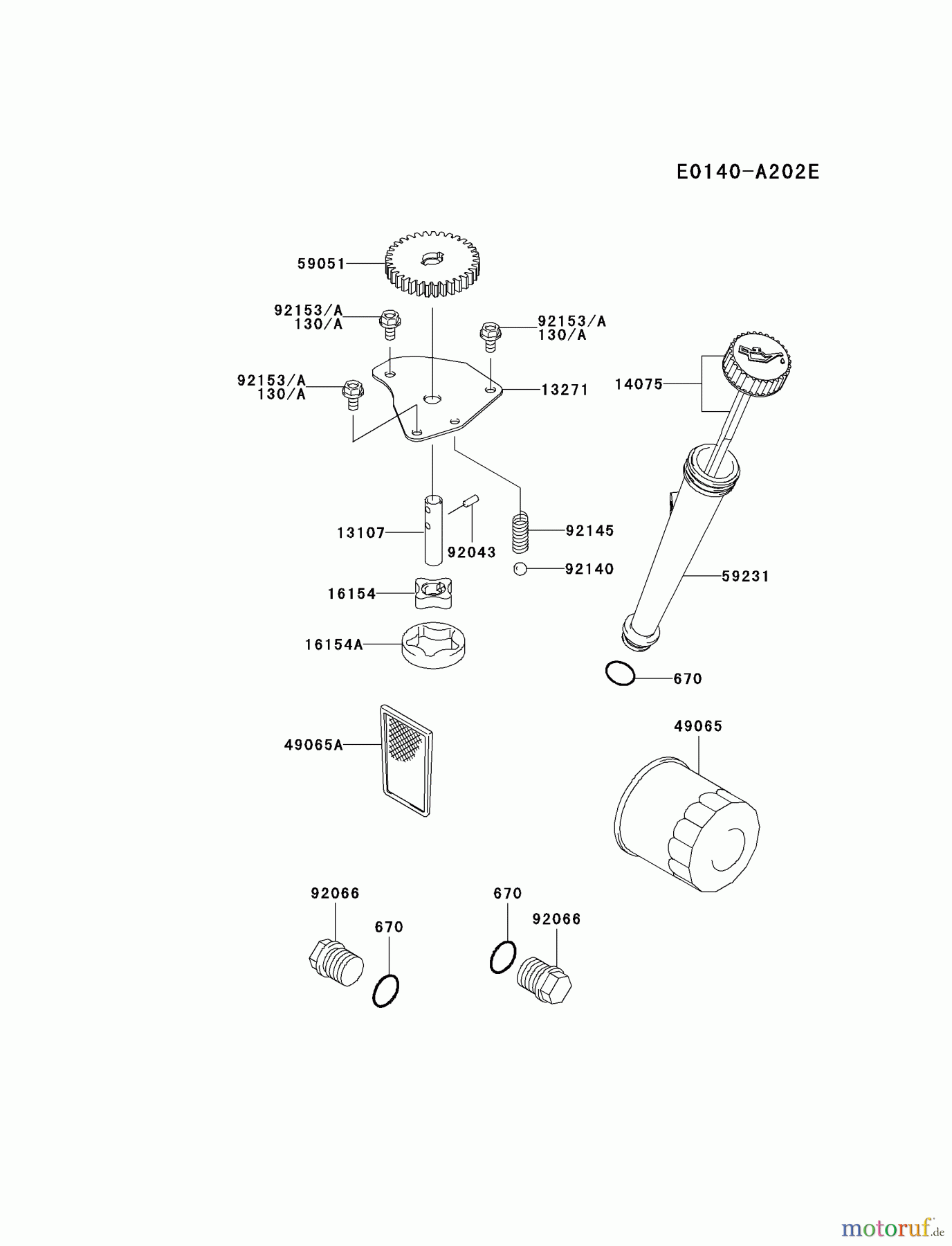 Kawasaki Motoren Motoren Vertikal FA210V - AS02 bis FH641V - DS24 FH580V-CS37 - Kawasaki FH580V 4-Stroke Engine LUBRICATION-EQUIPMENT #1