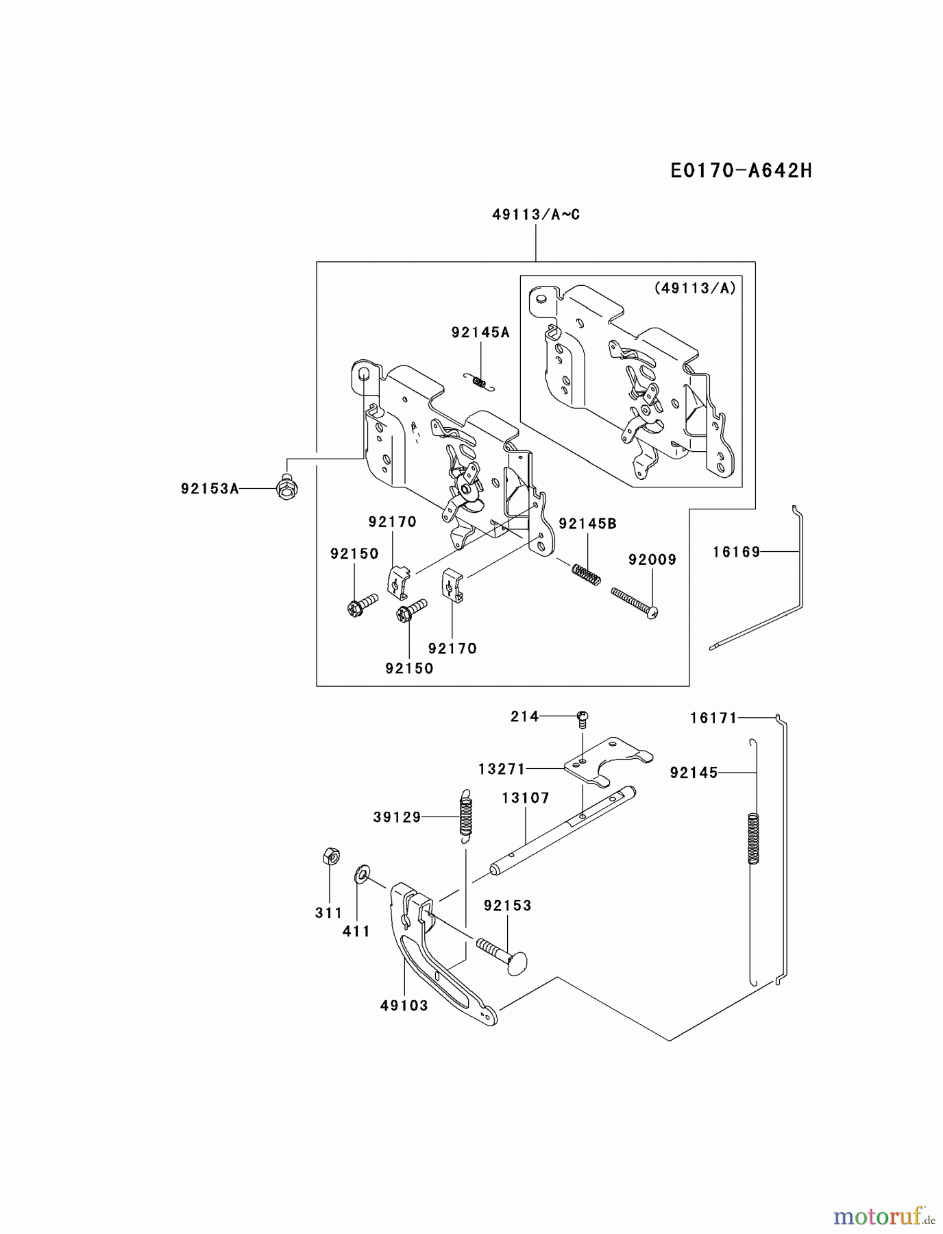 Kawasaki Motoren Motoren Vertikal FA210V - AS02 bis FH641V - DS24 FH580V-AS41 - Kawasaki FH580V 4-Stroke Engine CONTROL-EQUIPMENT