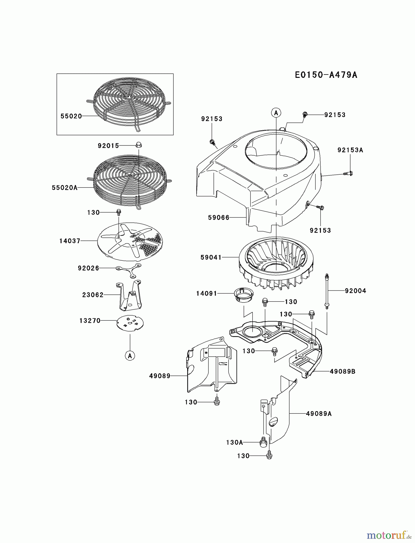 Kawasaki Motoren Motoren Vertikal FA210V - AS02 bis FH641V - DS24 FH601V-AS18 - Kawasaki FH601V 4-Stroke Engine COOLING-EQUIPMENT