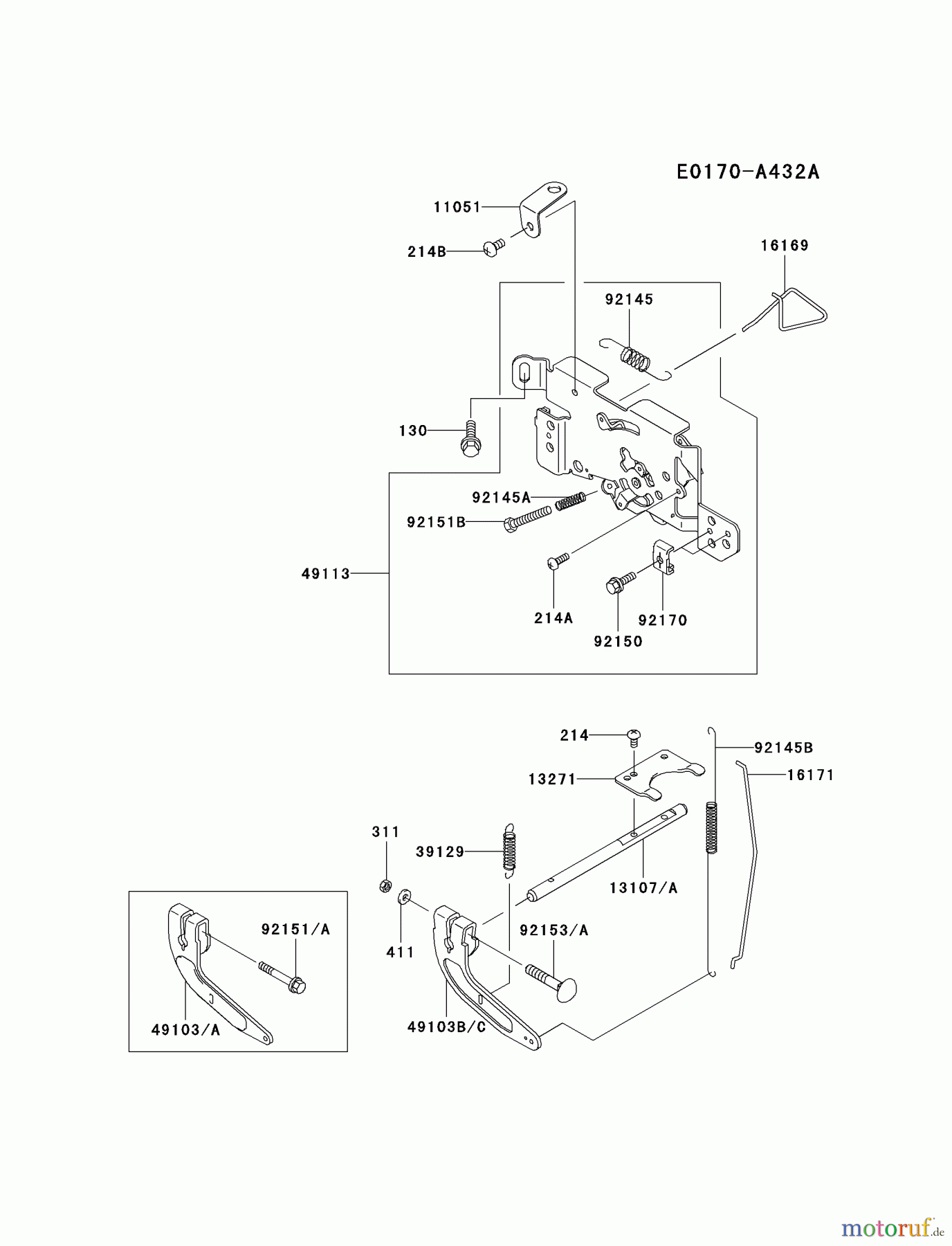 Kawasaki Motoren Motoren Vertikal FA210V - AS02 bis FH641V - DS24 FH601V-AS13 - Kawasaki FH601V 4-Stroke Engine CONTROL-EQUIPMENT