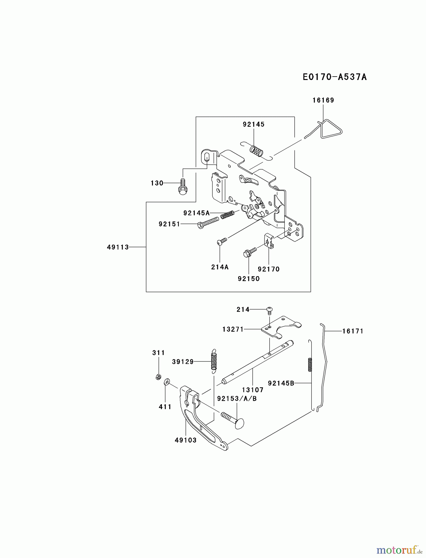 Kawasaki Motoren Motoren Vertikal FA210V - AS02 bis FH641V - DS24 FH601V-CS20 - Kawasaki FH601V 4-Stroke Engine CONTROL-EQUIPMENT