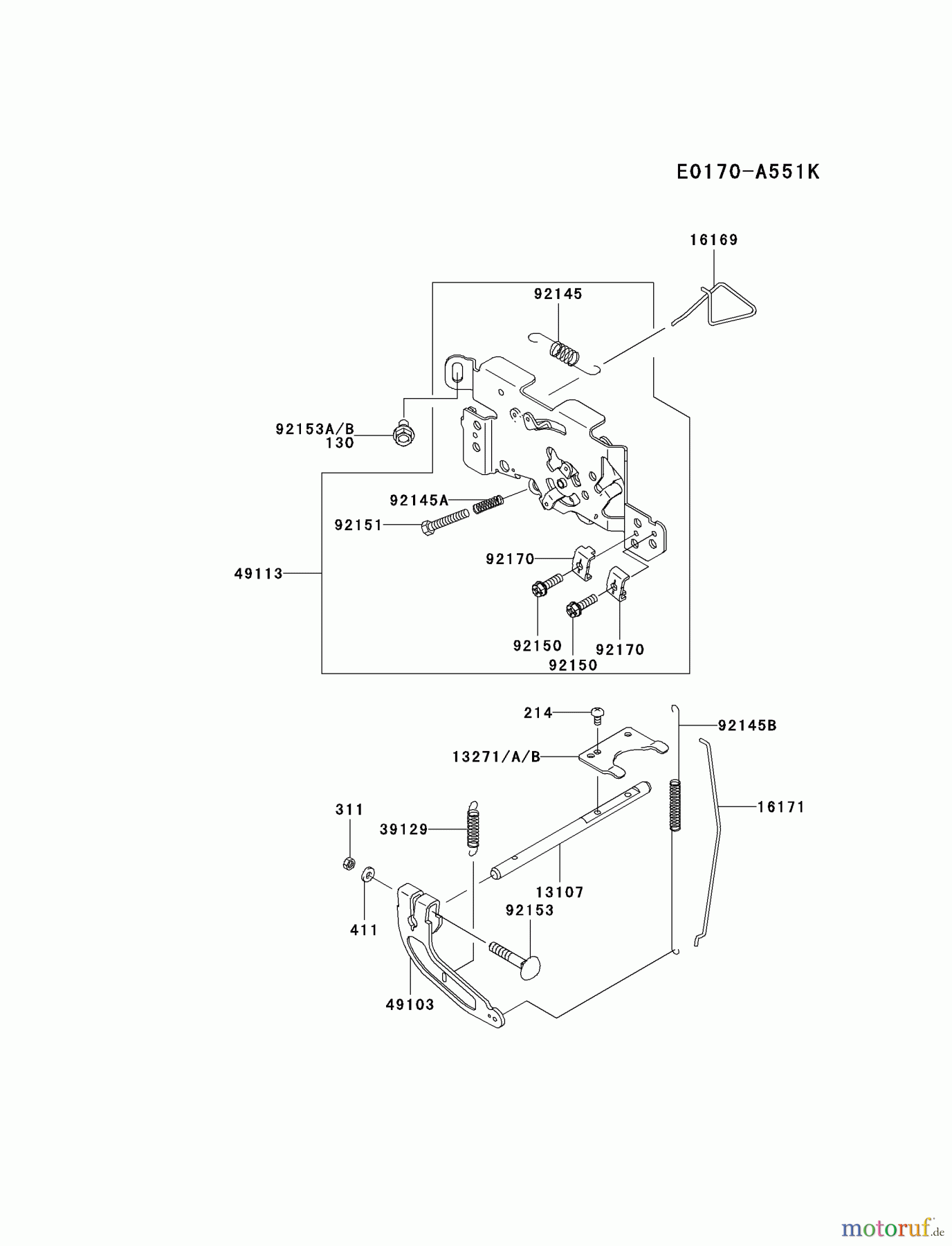 Kawasaki Motoren Motoren Vertikal FA210V - AS02 bis FH641V - DS24 FH601V-AS33 - Kawasaki FH601V 4-Stroke Engine CONTROL-EQUIPMENT