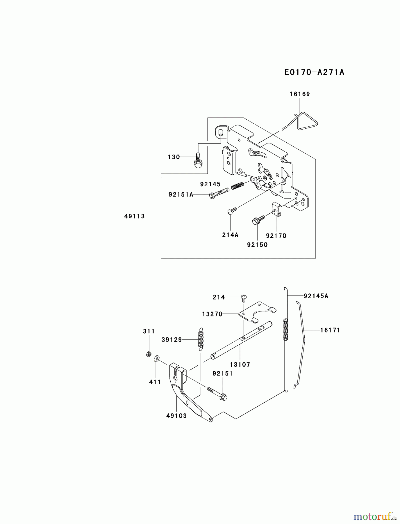 Kawasaki Motoren Motoren Vertikal FA210V - AS02 bis FH641V - DS24 FH601V-AS07 - Kawasaki FH601V 4-Stroke Engine CONTROL-EQUIPMENT