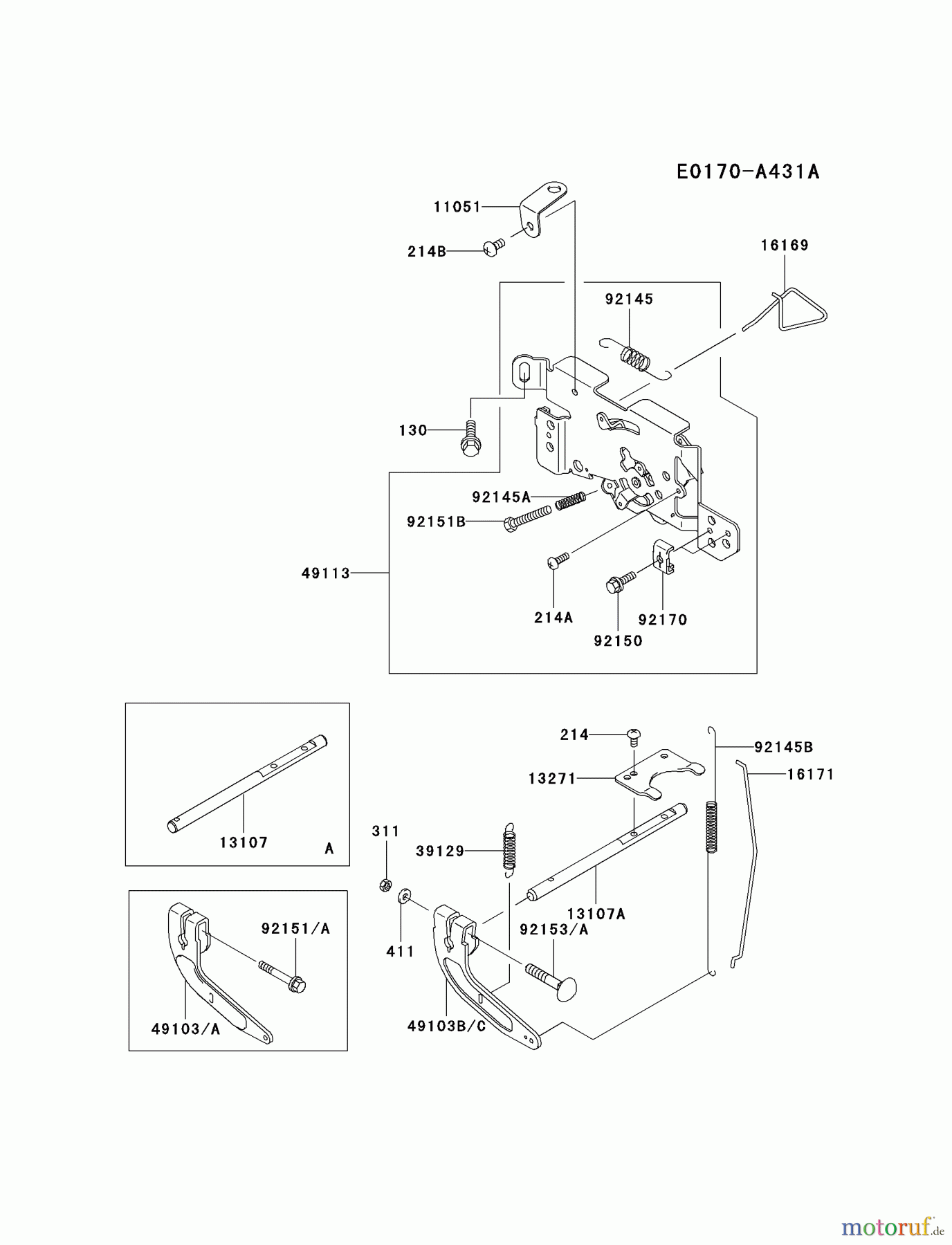 Kawasaki Motoren Motoren Vertikal FA210V - AS02 bis FH641V - DS24 FH601V-CS12 - Kawasaki FH601V 4-Stroke Engine CONTROL-EQUIPMENT