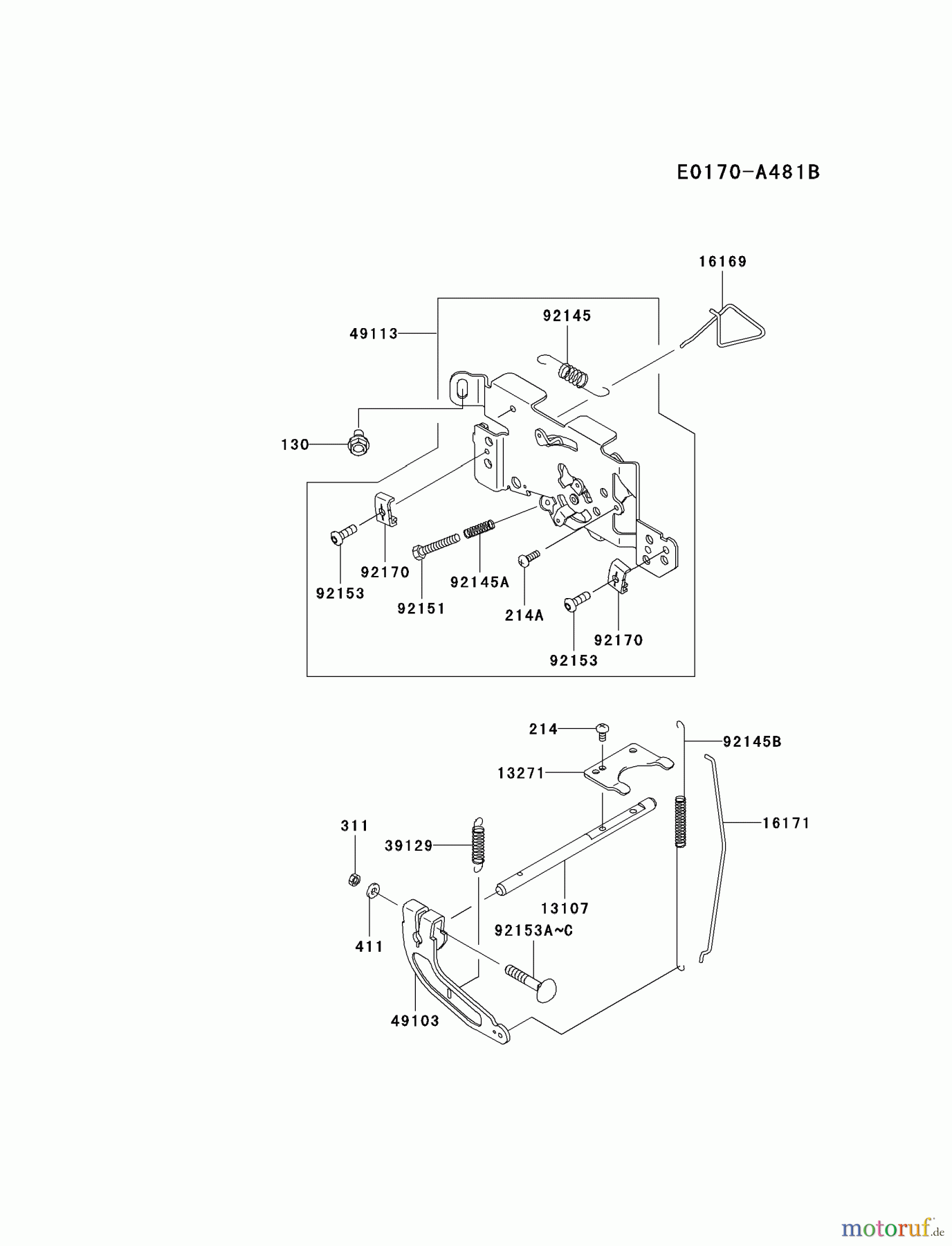 Kawasaki Motoren Motoren Vertikal FA210V - AS02 bis FH641V - DS24 FH641V-BS20 - Kawasaki FH641V 4-Stroke Engine CONTROL-EQUIPMENT