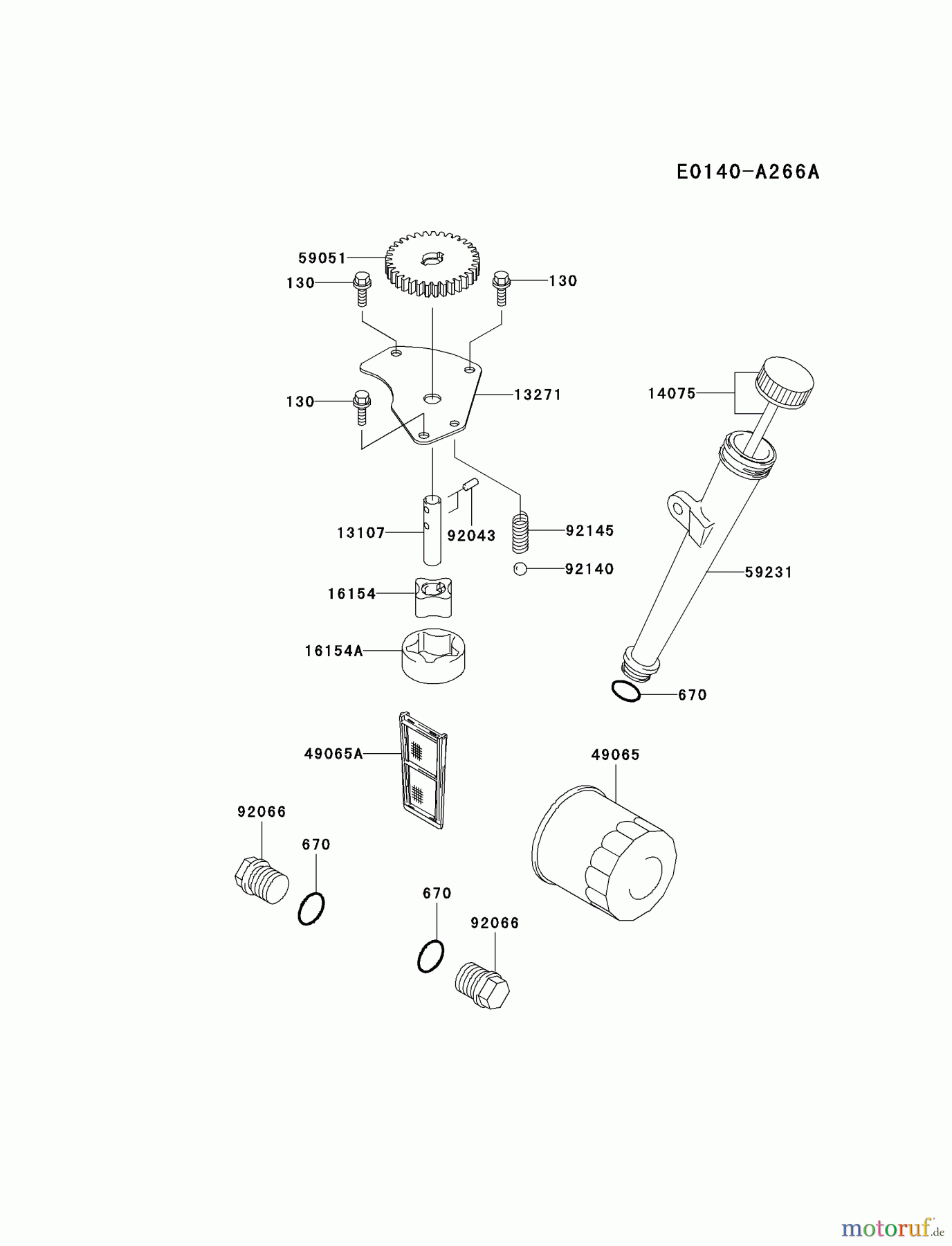 Kawasaki Motoren Motoren Vertikal FA210V - AS02 bis FH641V - DS24 FH641V-AS28 - Kawasaki FH641V 4-Stroke Engine LUBRICATION-EQUIPMENT