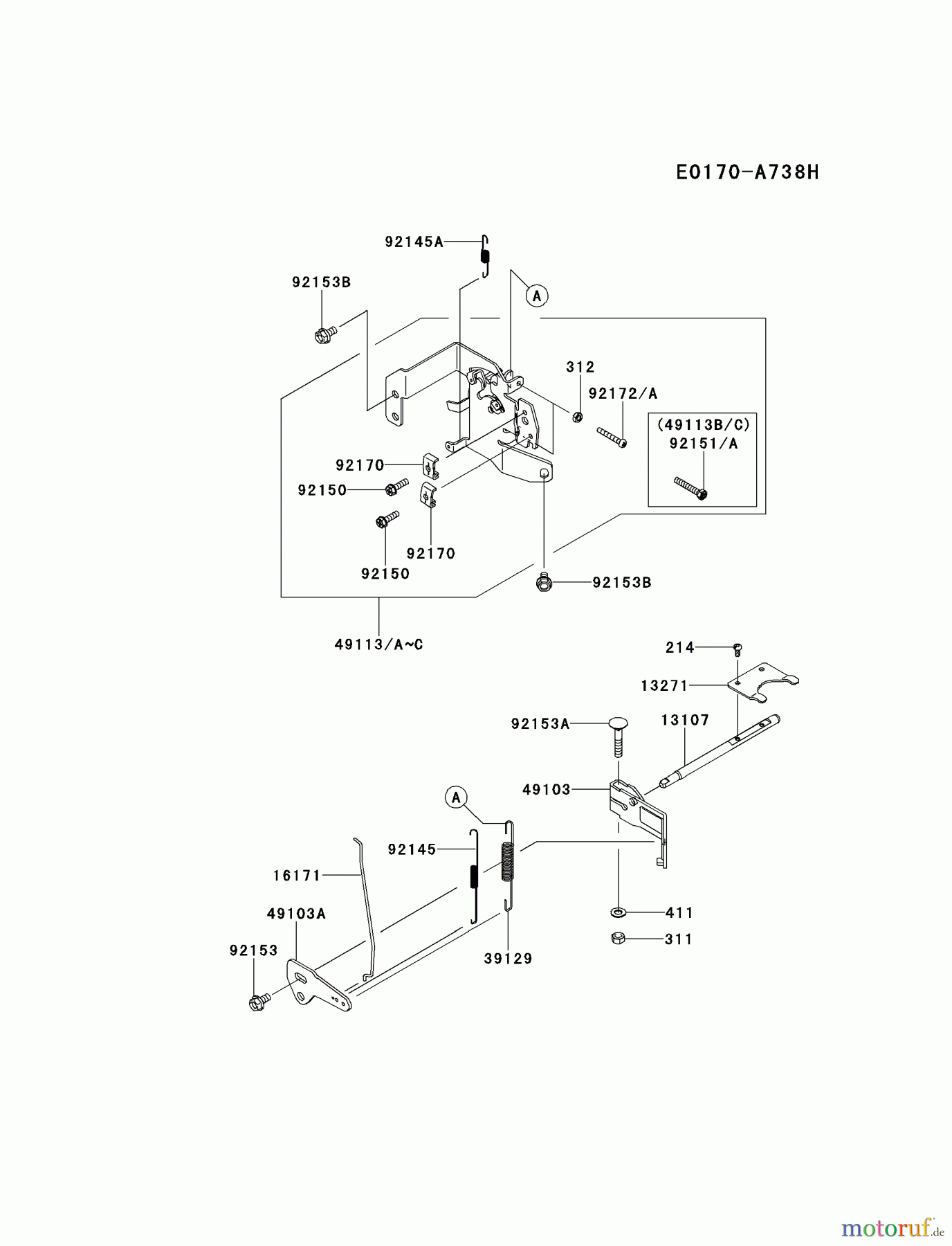  Kawasaki Motoren Motoren Vertikal FH641V - DS25 bis FS481V - BS13 FR691V-AS12 - Kawasaki FR691V 4-Stroke Engine CONTROL-EQUIPMENT