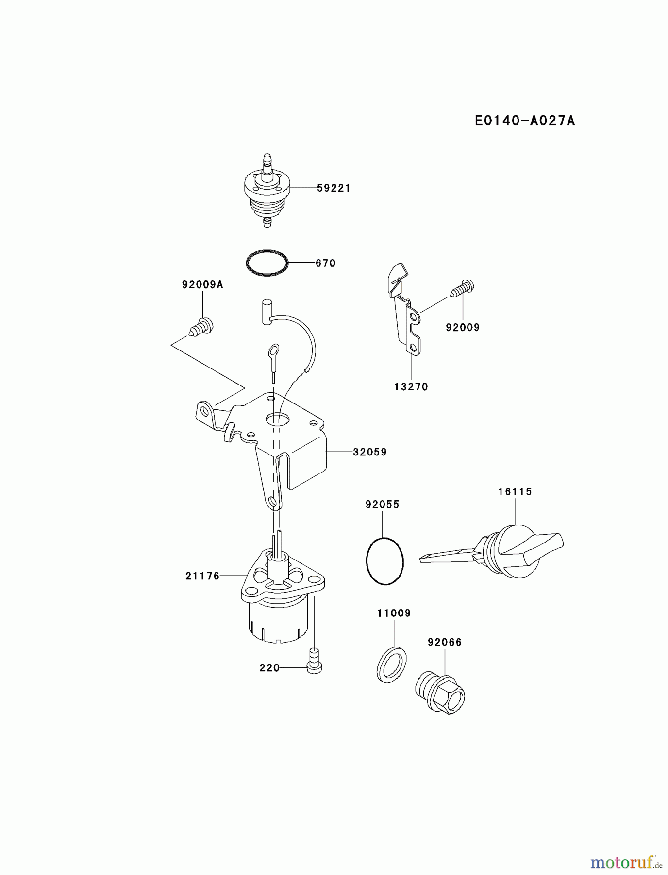 Kawasaki Geräte Wasserpumpen HC050A-BS00 - Kawasaki Water Pump KWN20A LUBRICATION-EQUIPMENT