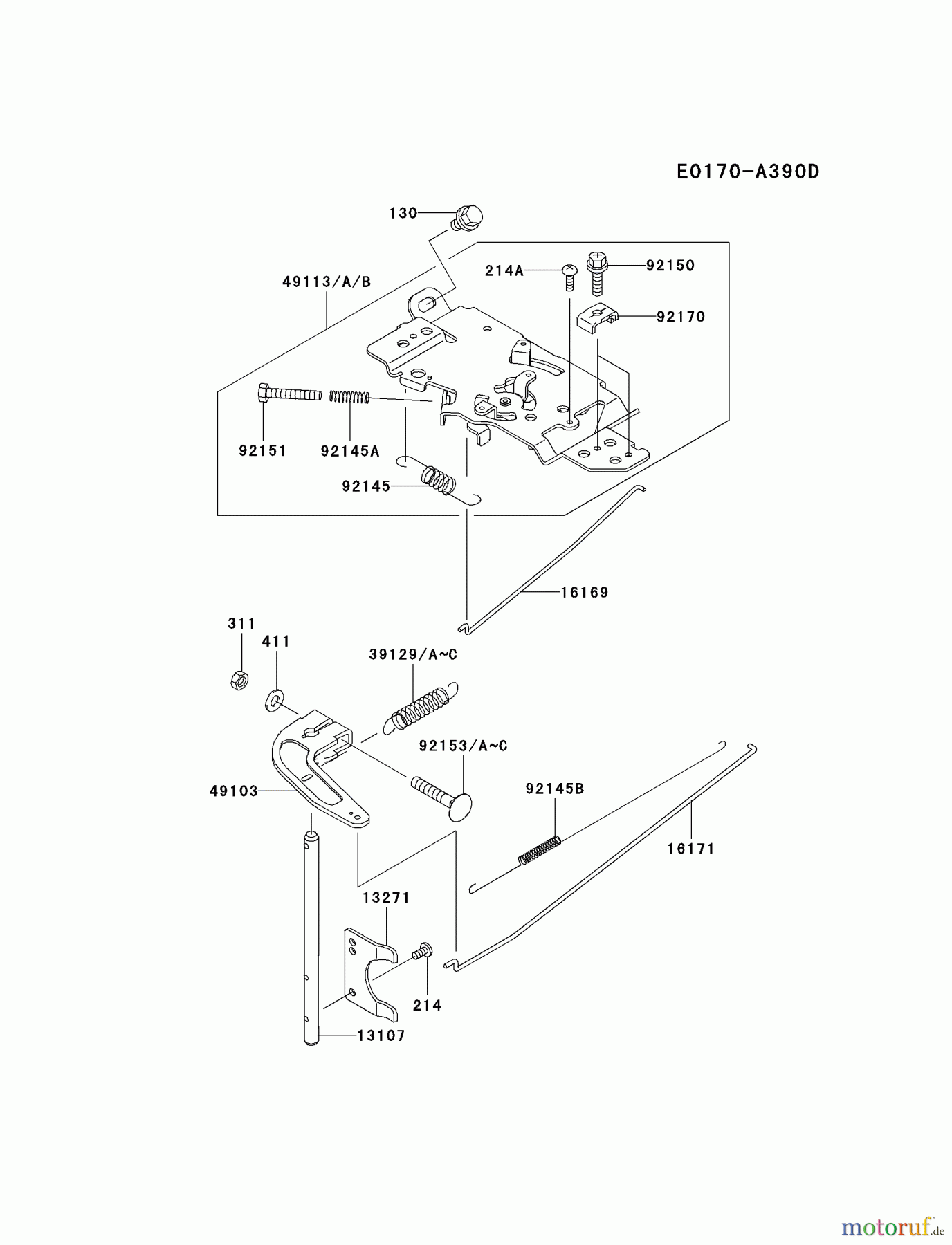 Kawasaki Motoren Motoren, Horizontal FH721D-CS05 - Kawasaki FH721D 4-Stroke Engine CONTROL-EQUIPMENT
