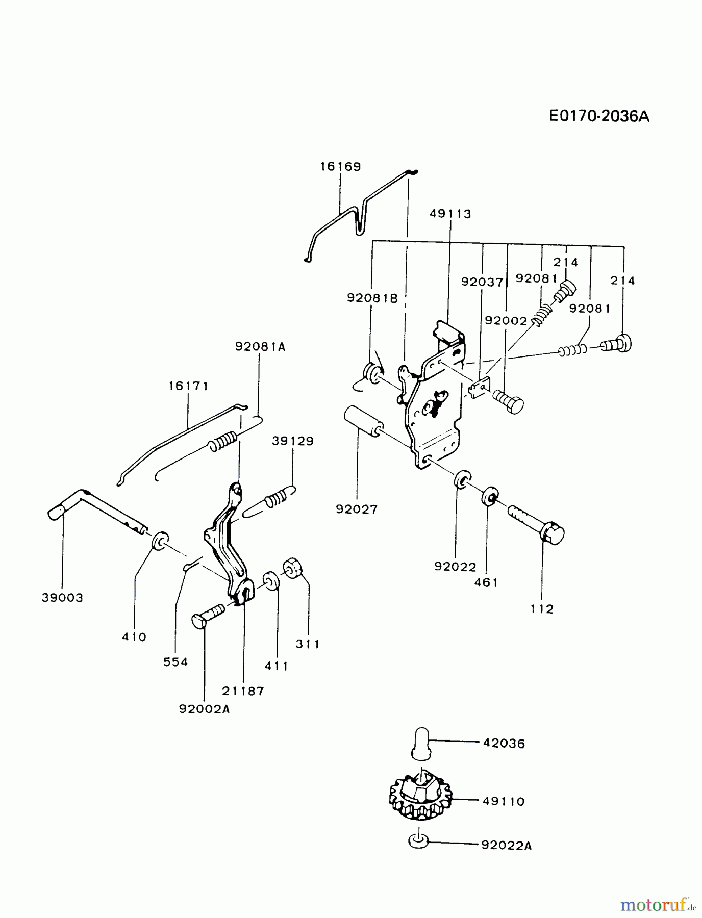 Kawasaki Motoren Motoren Vertikal FA210V - AS02 bis FH641V - DS24 FB460V-BS26 - Kawasaki FB460V 4-Stroke Engine CONTROL-EQUIPMENT