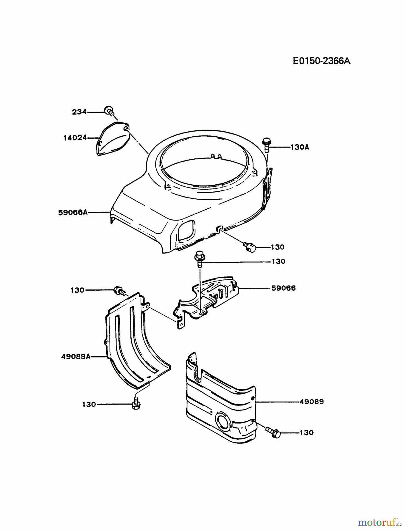 Kawasaki Motoren Motoren Vertikal FA210V - AS02 bis FH641V - DS24 FB460V-BS33 - Kawasaki FB460V 4-Stroke Engine COOLING-EQUIPMENT