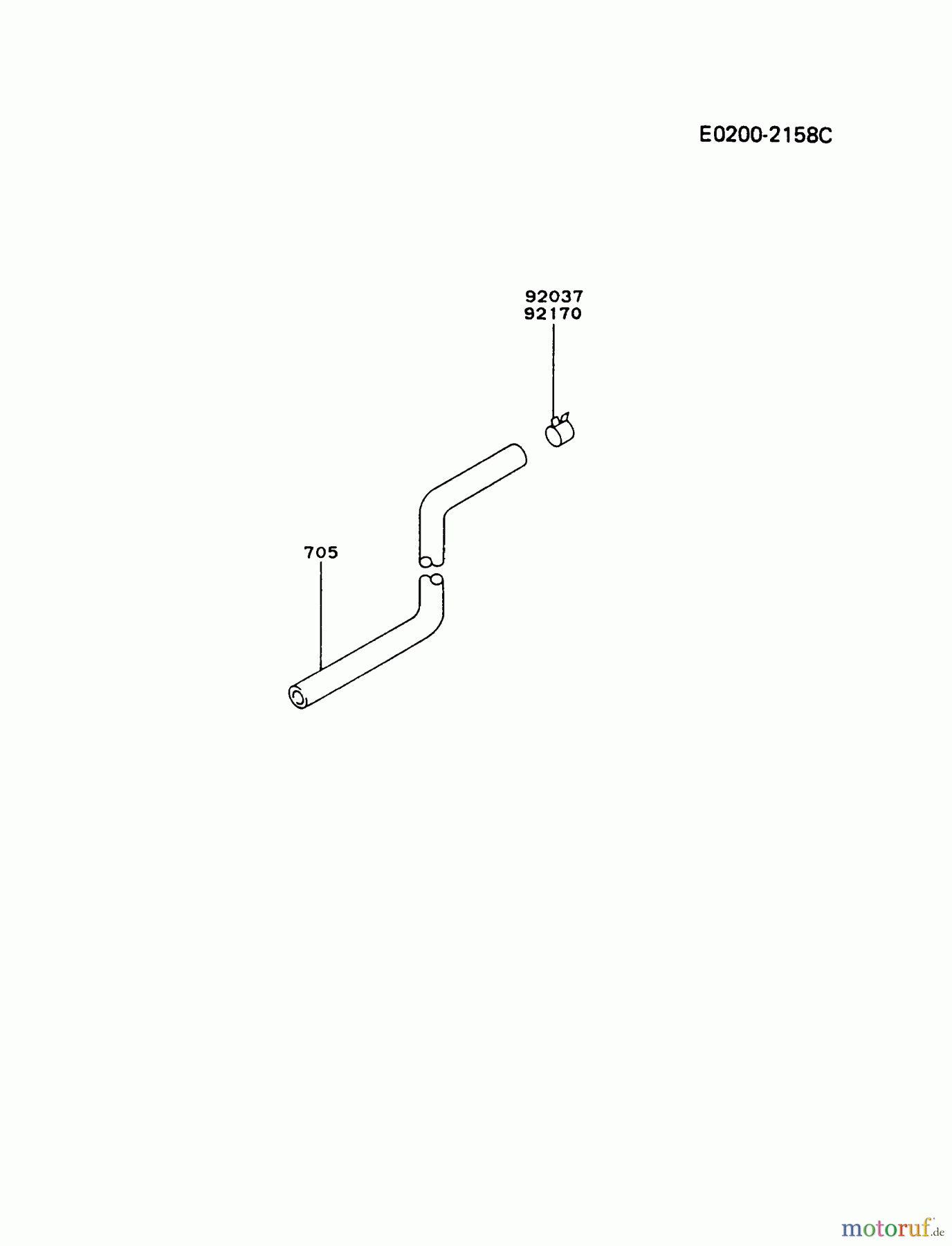 Kawasaki Motoren Motoren Vertikal FA210V - AS02 bis FH641V - DS24 FB460V-GS07 - Kawasaki FB460V 4-Stroke Engine FUEL-TANK/FUEL-VALVE