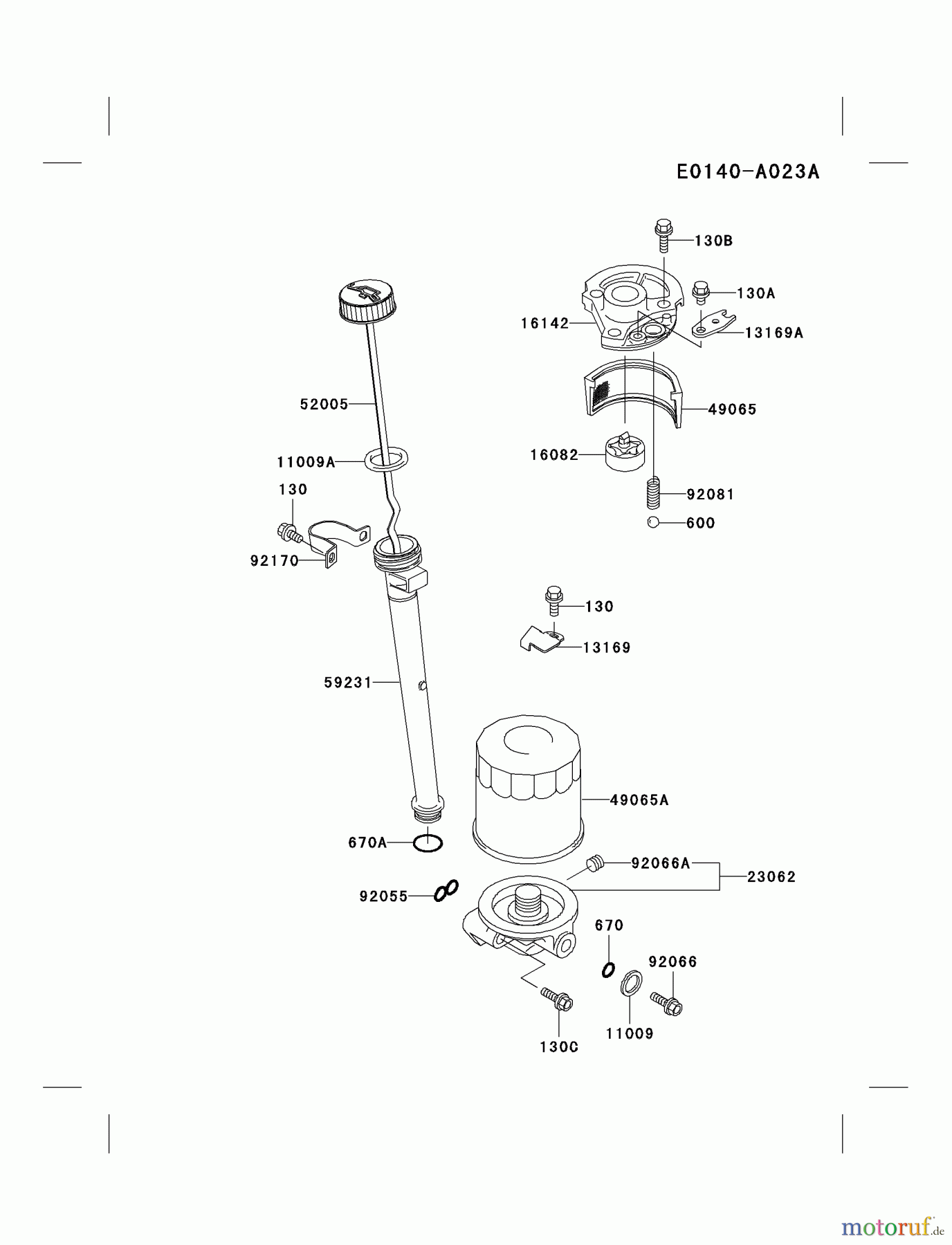 Kawasaki Motoren Motoren Vertikal FA210V - AS02 bis FH641V - DS24 FB460V-HS14 - Kawasaki FB460V 4-Stroke Engine LUBRICATION-EQUIPMENT