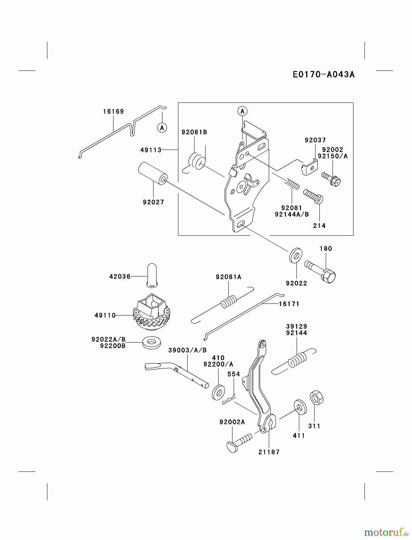Kawasaki Motoren Motoren Vertikal FA210V - AS02 bis FH641V - DS24 FB460V-LS01 - Kawasaki FB460V 4-Stroke Engine CONTROL-EQUIPMENT