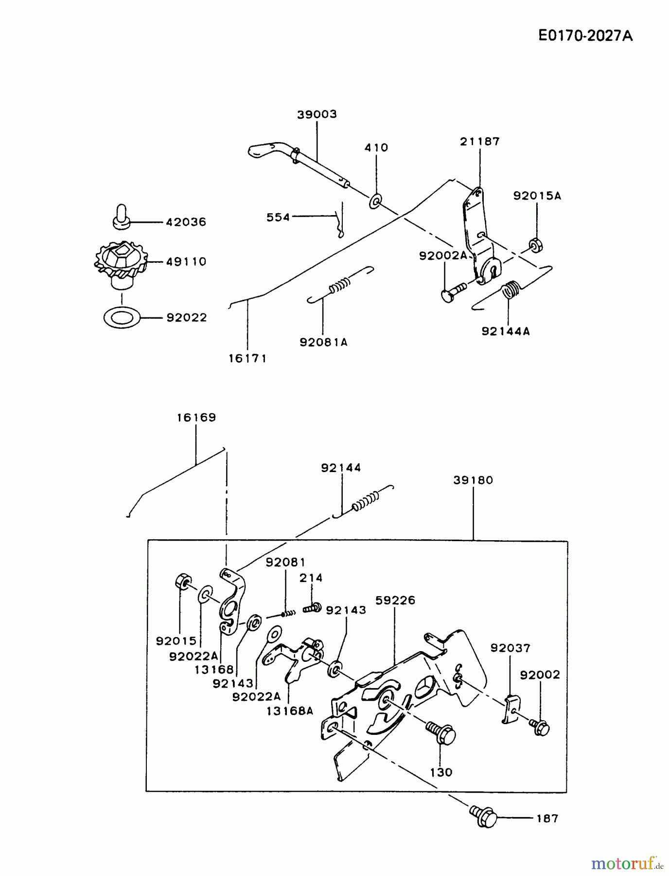 Kawasaki Motoren Motoren Vertikal FA210V - AS02 bis FH641V - DS24 FC150V-AS04 - Kawasaki FC150V 4-Stroke Engine CONTROL-EQUIPMENT