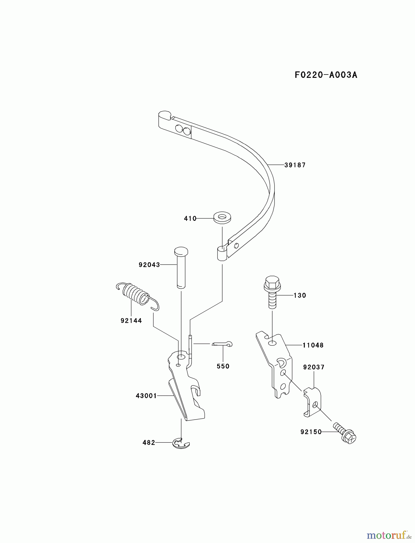 Kawasaki Motoren Motoren Vertikal FA210V - AS02 bis FH641V - DS24 FC150V-ES28 - Kawasaki FC150V 4-Stroke Engine BRAKE/COVER