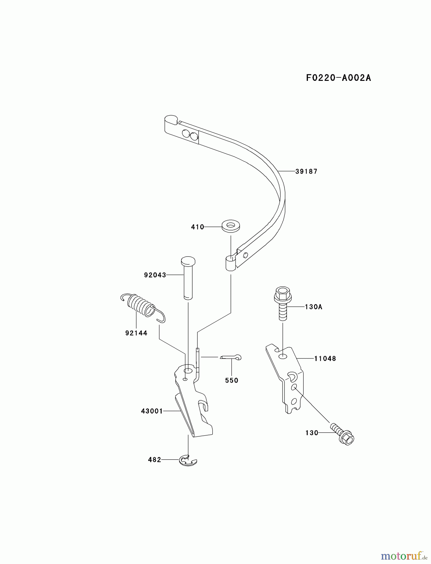 Kawasaki Motoren Motoren Vertikal FA210V - AS02 bis FH641V - DS24 FC150V-ES21 - Kawasaki FC150V 4-Stroke Engine BRAKE/COVER