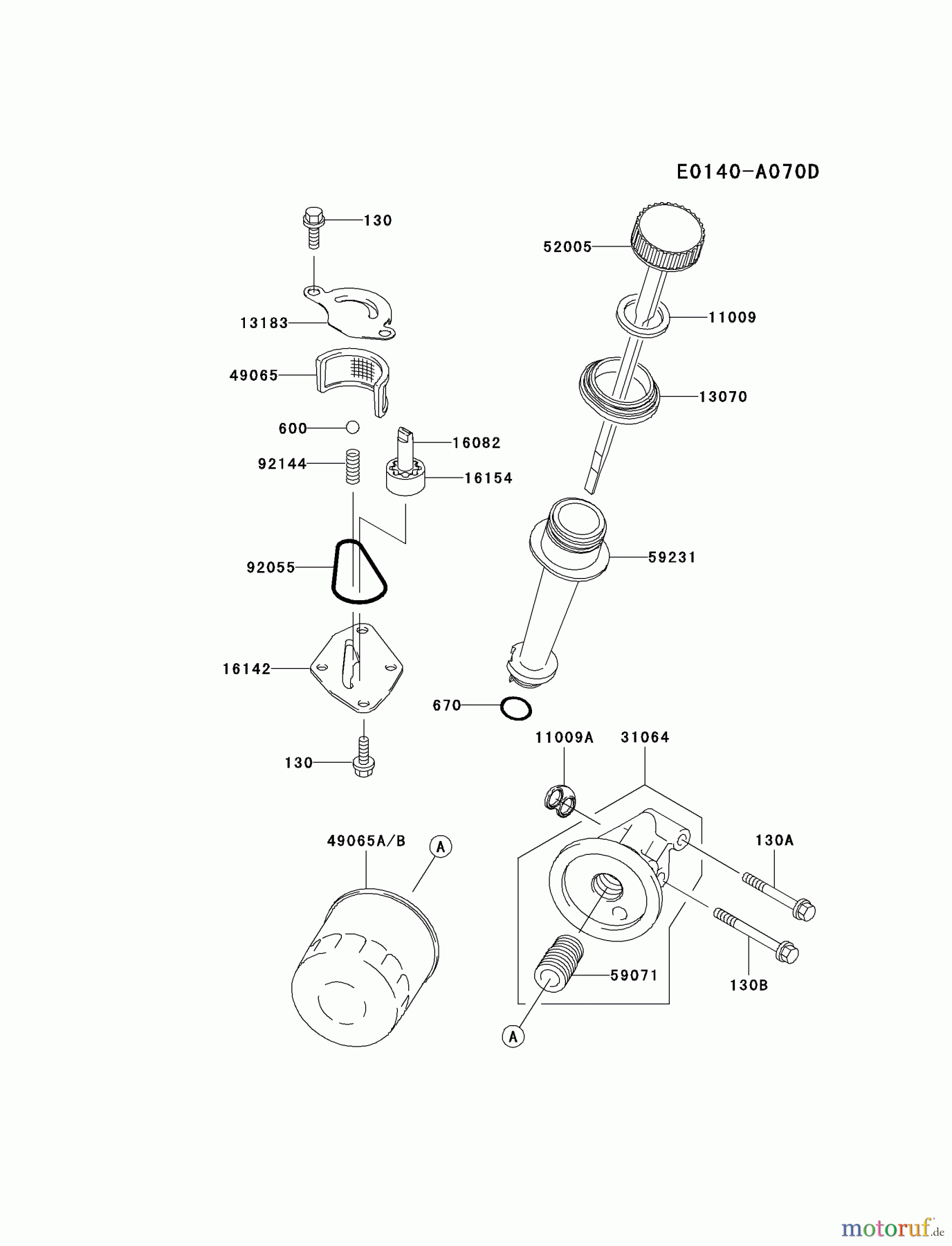  Kawasaki Motoren Motoren Vertikal FA210V - AS02 bis FH641V - DS24 FC150V-GS31 - Kawasaki FC150V 4-Stroke Engine LUBRICATION-EQUIPMENT